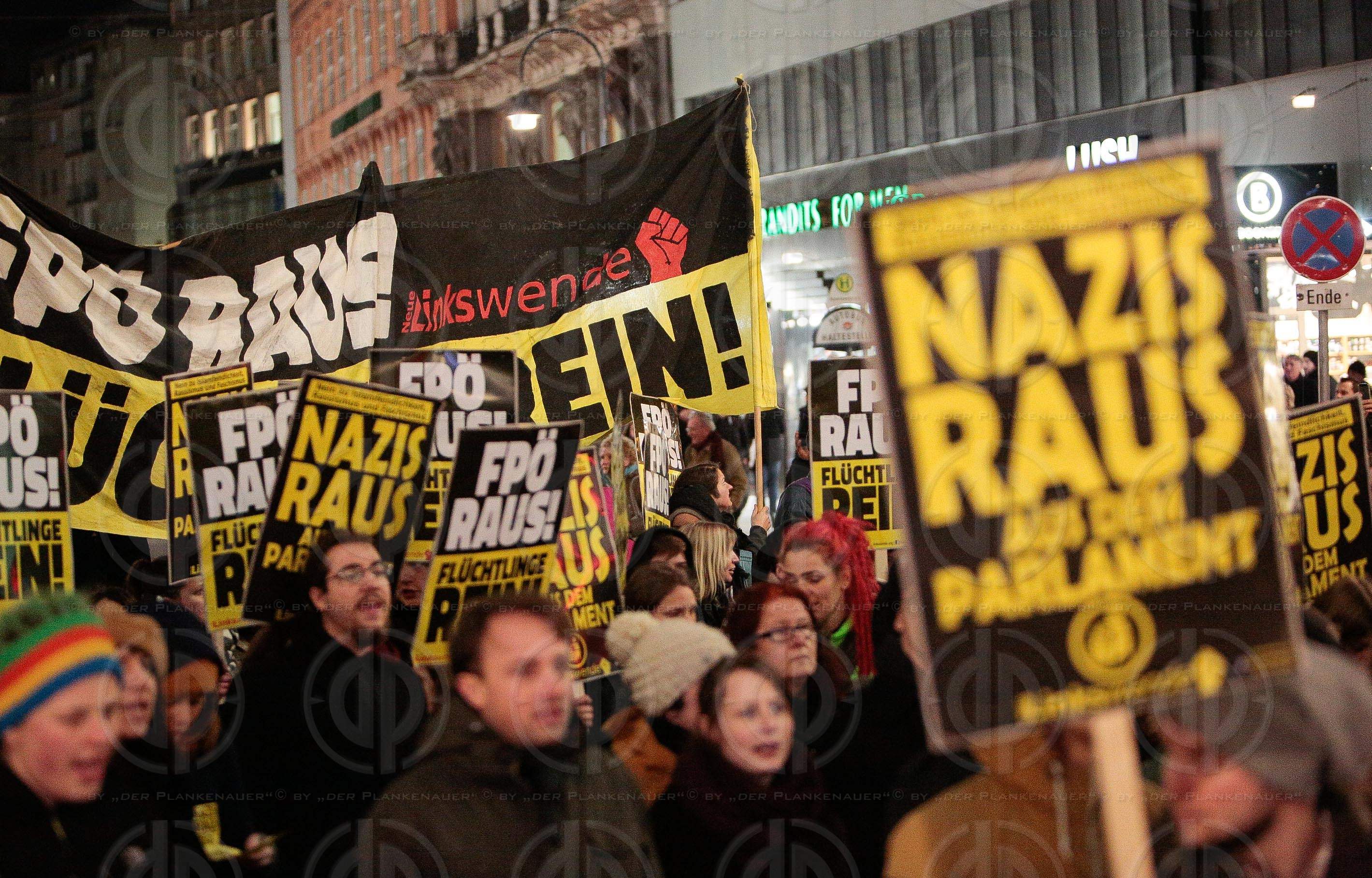 Demos rund um den Akademikerball 2016