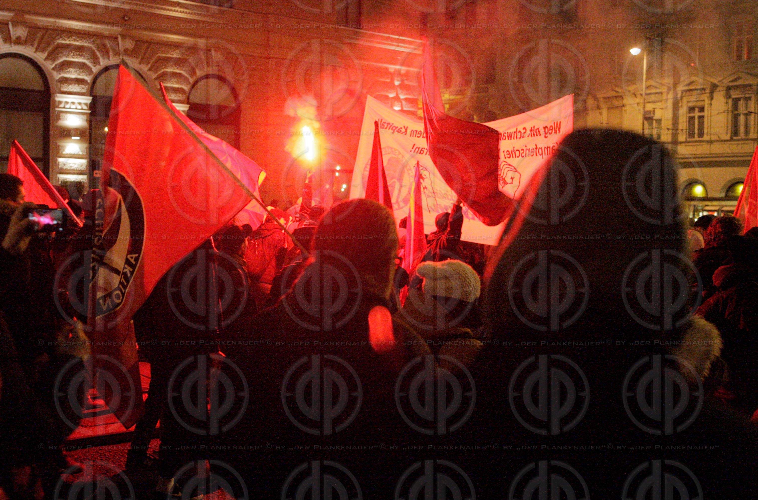 Demos gegen den Akadenikerball 2018