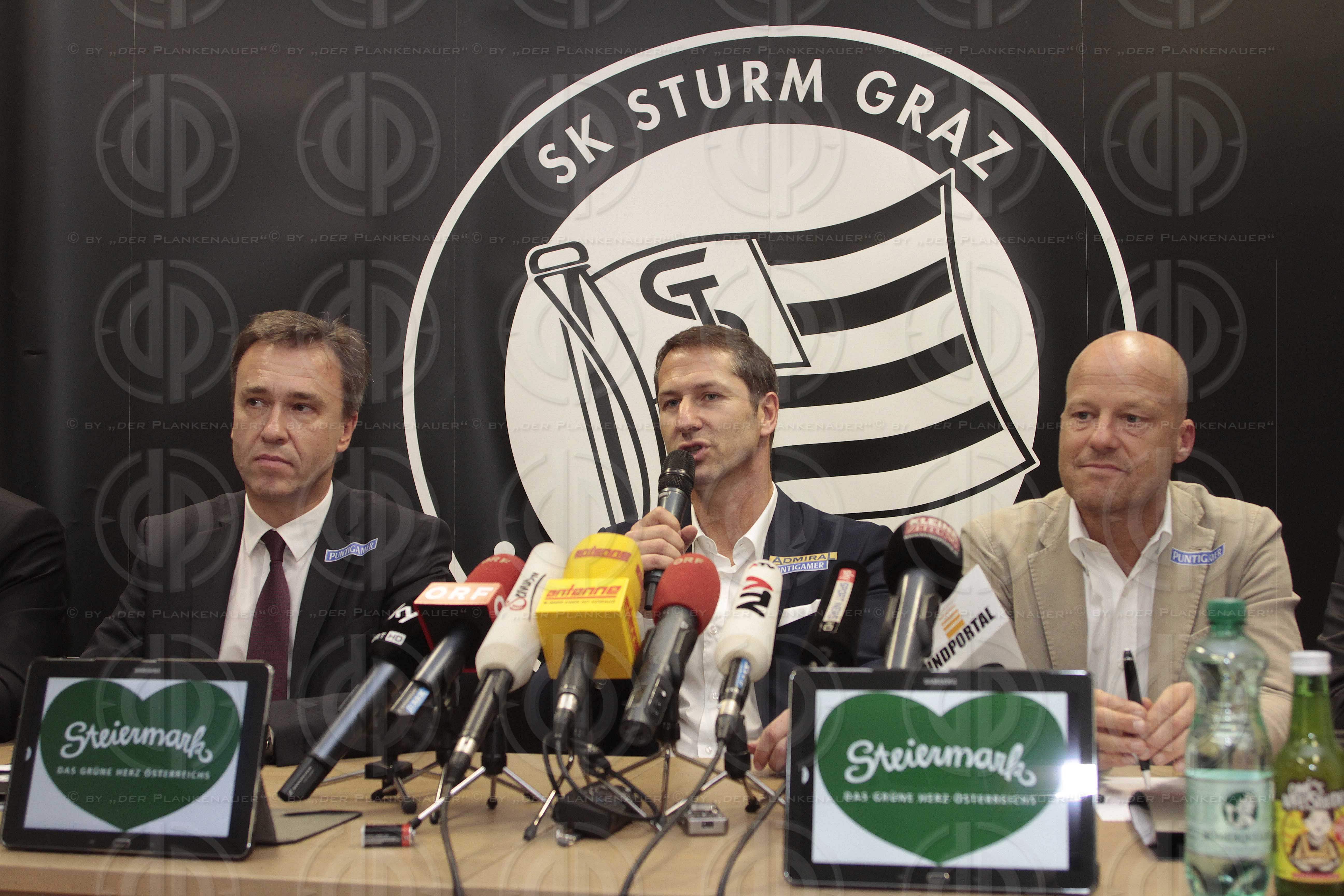 SK Sturm Pressekonferenz - neuer Trainer