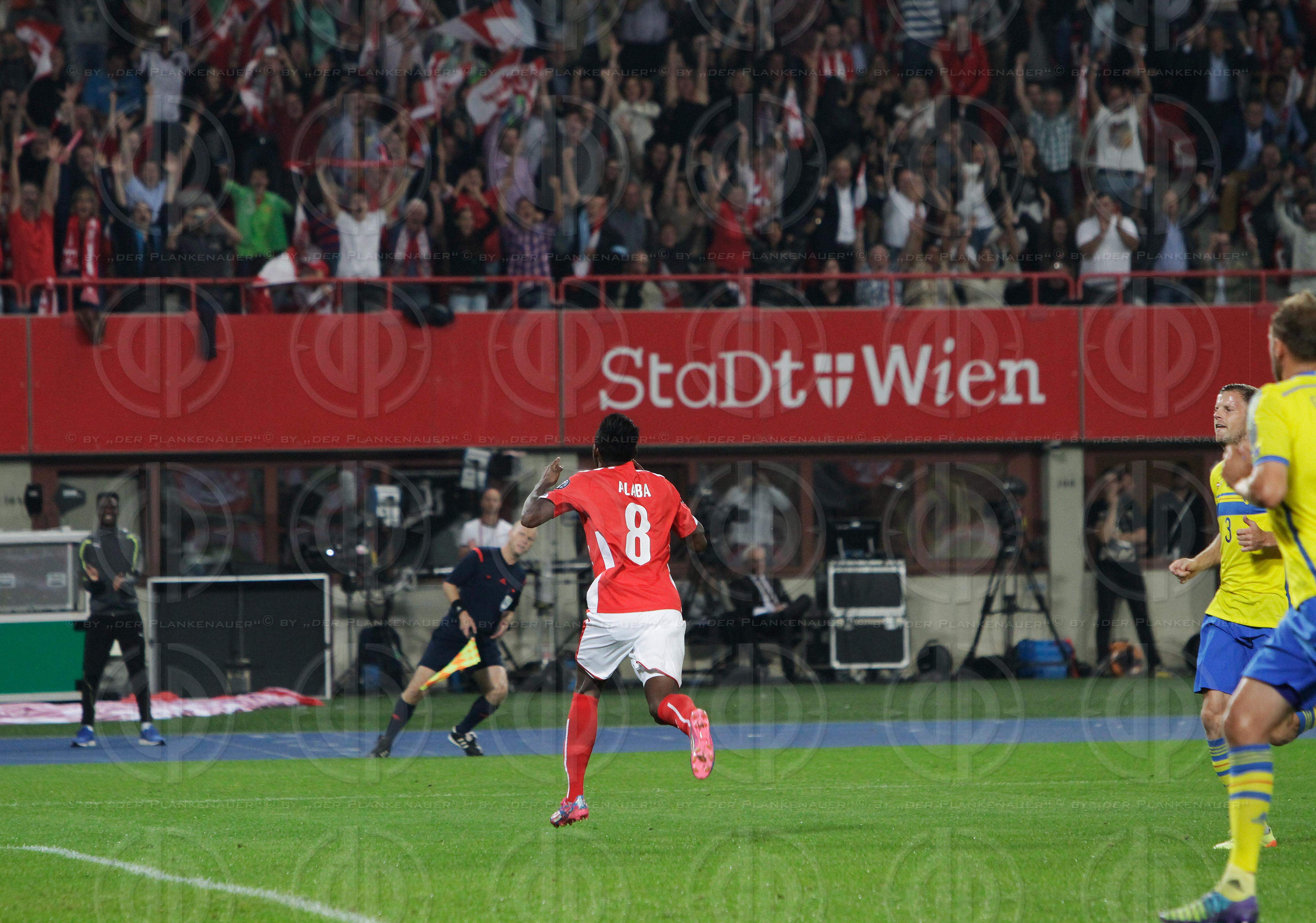 EM 2016-Qualifikationsrunde Oesterreich vs. Schweden (1:1)