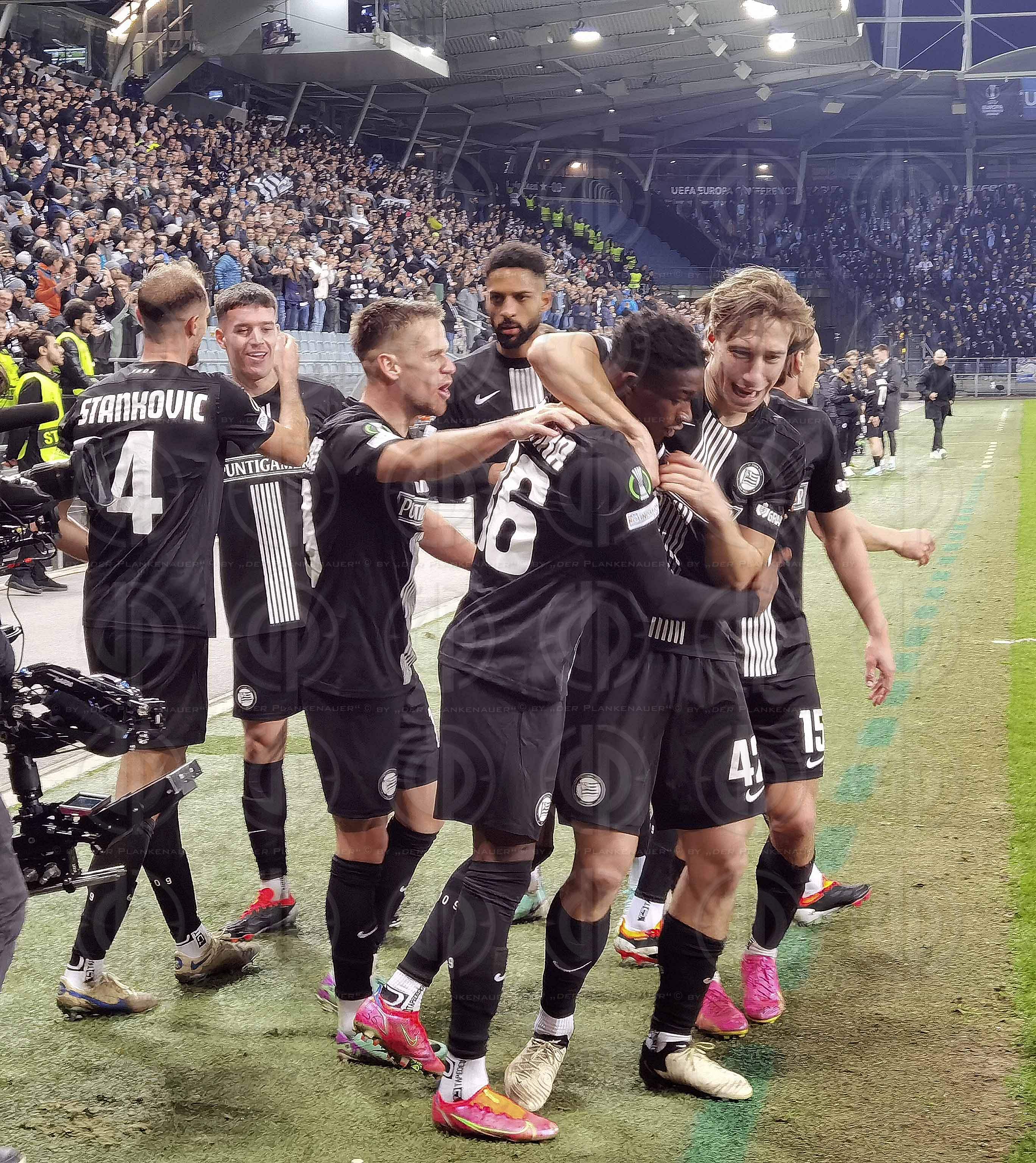 Conference League SK Sturm vs. Slovan Bratislava (4:1) am 15.02.