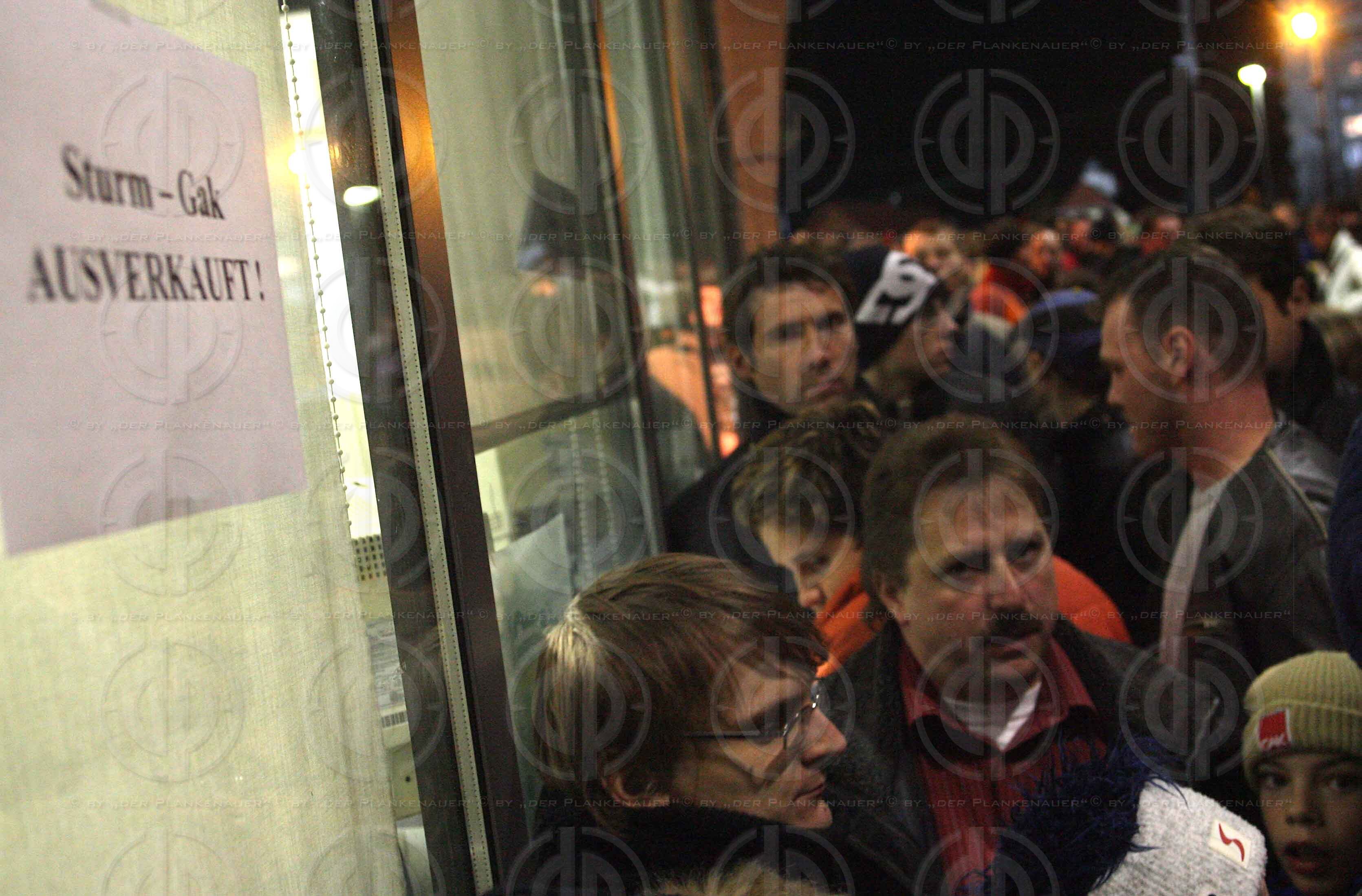 SK Puntigamer Sturm Graz vs. Liebherr GAK (0:2)