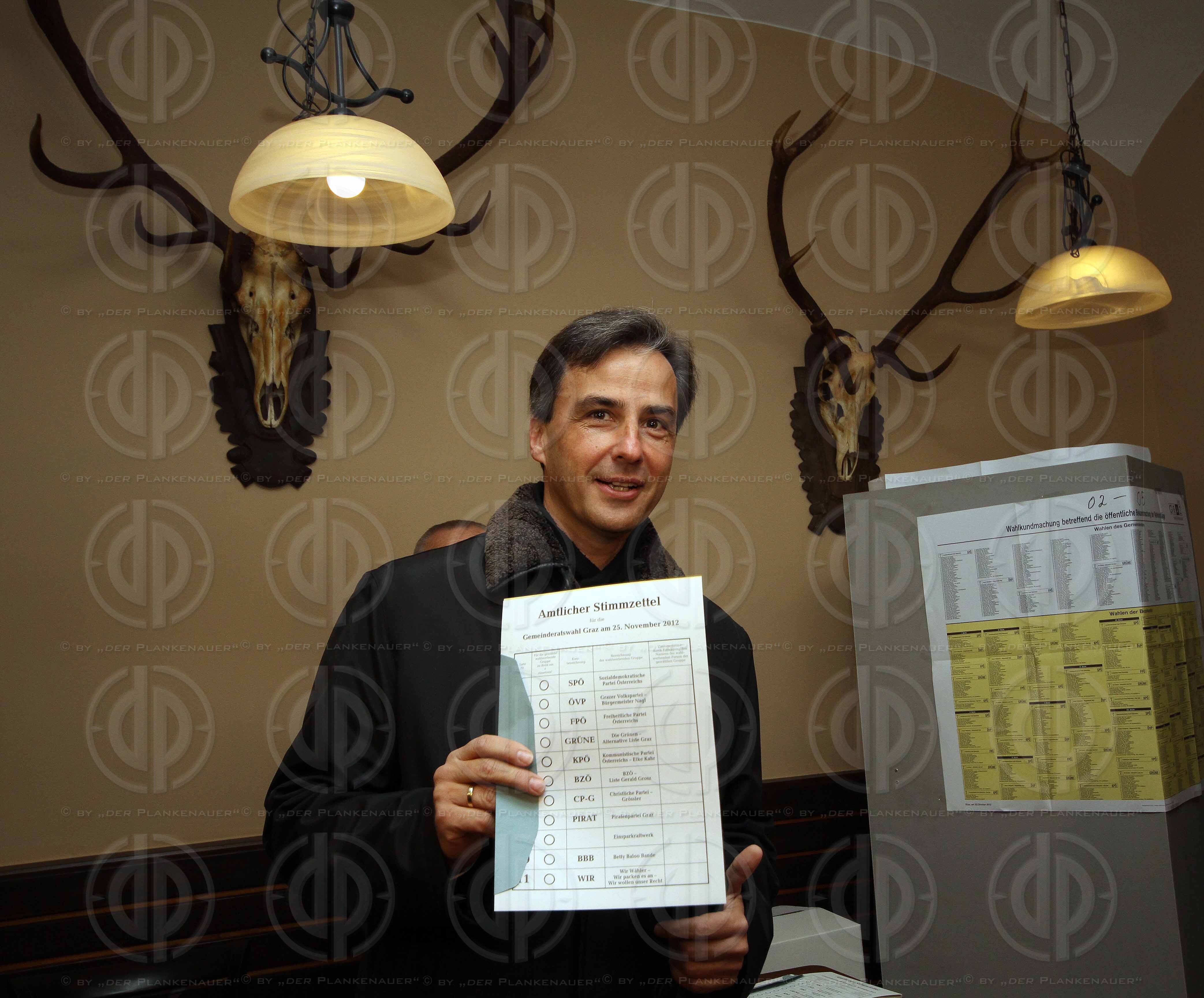 GR Wahl Graz 2012 - Stimmabgabe der Spitzenkandidaten