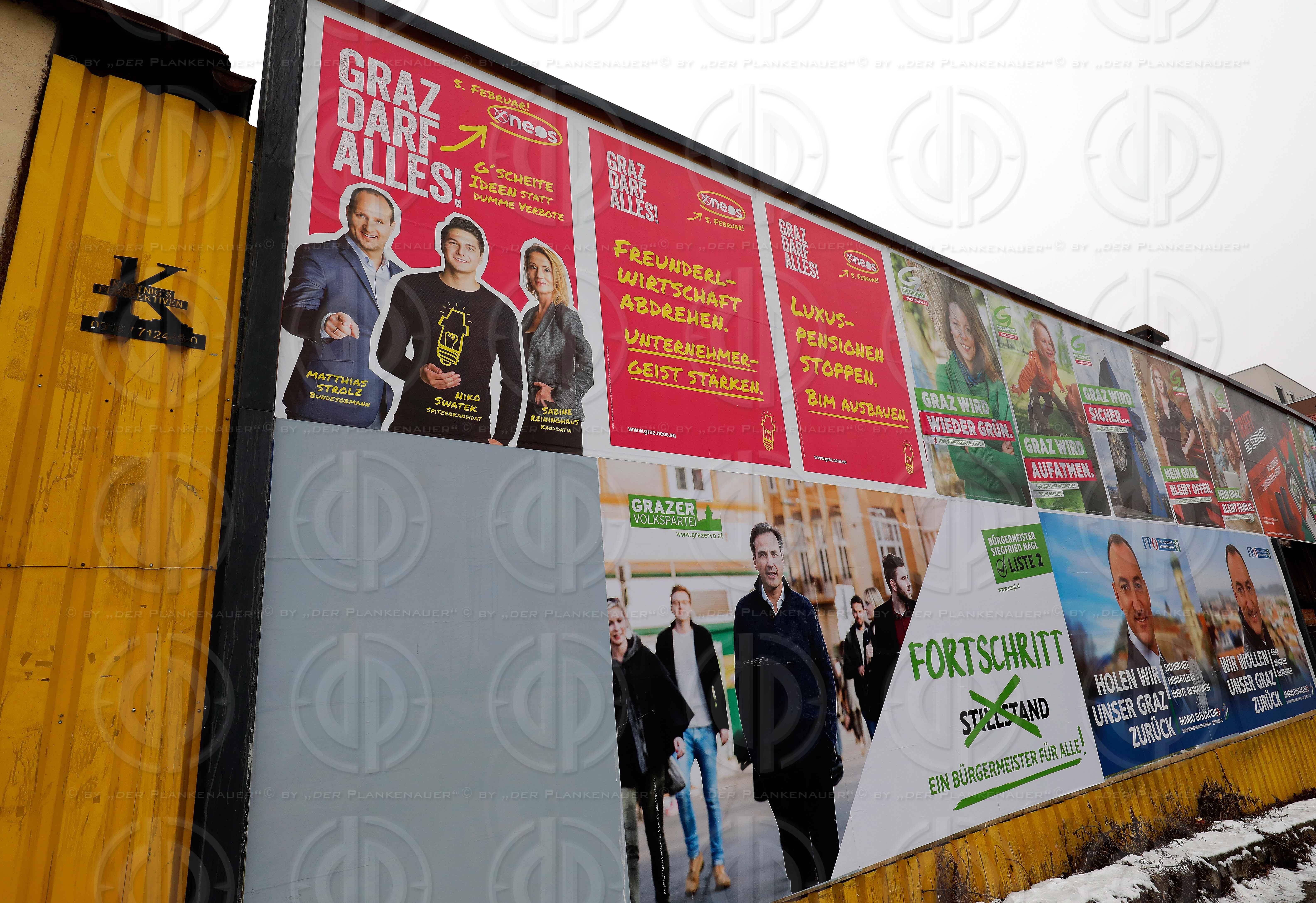 GR-Wahl Graz 2017 - Wahlplakate