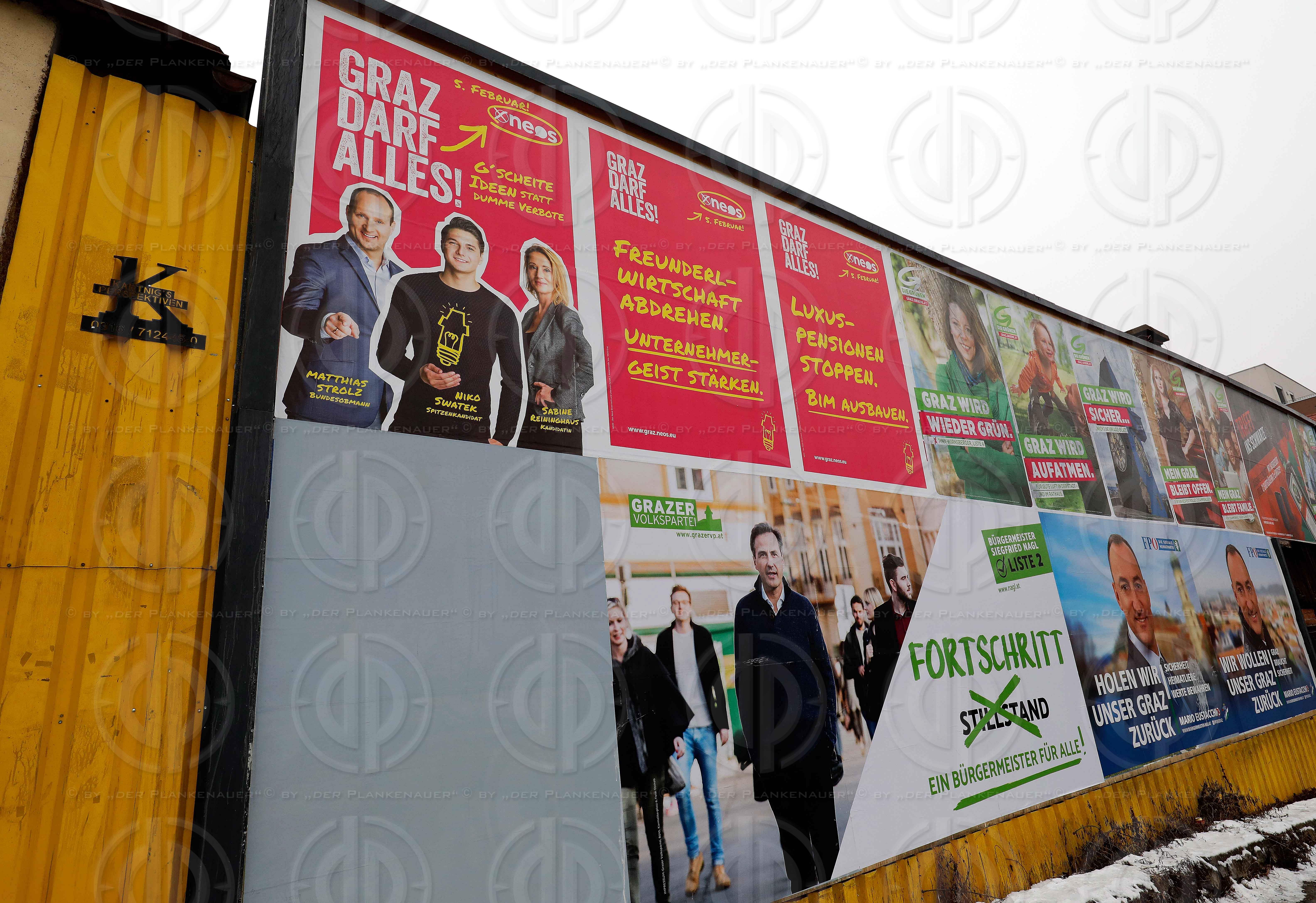 GR-Wahl Graz 2017 - Wahlplakate