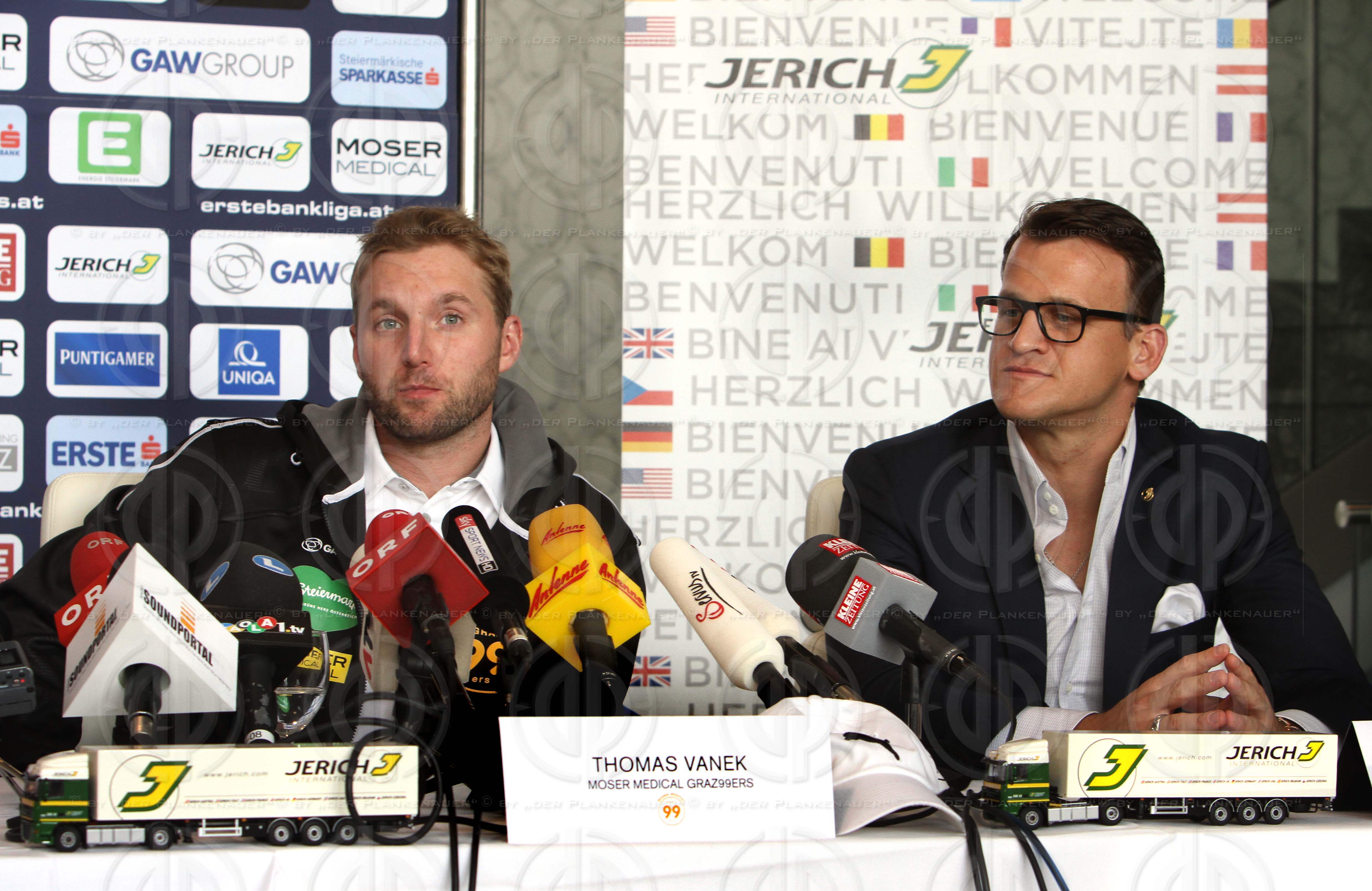 PK Thomas Vanek bei den Graz 99ers