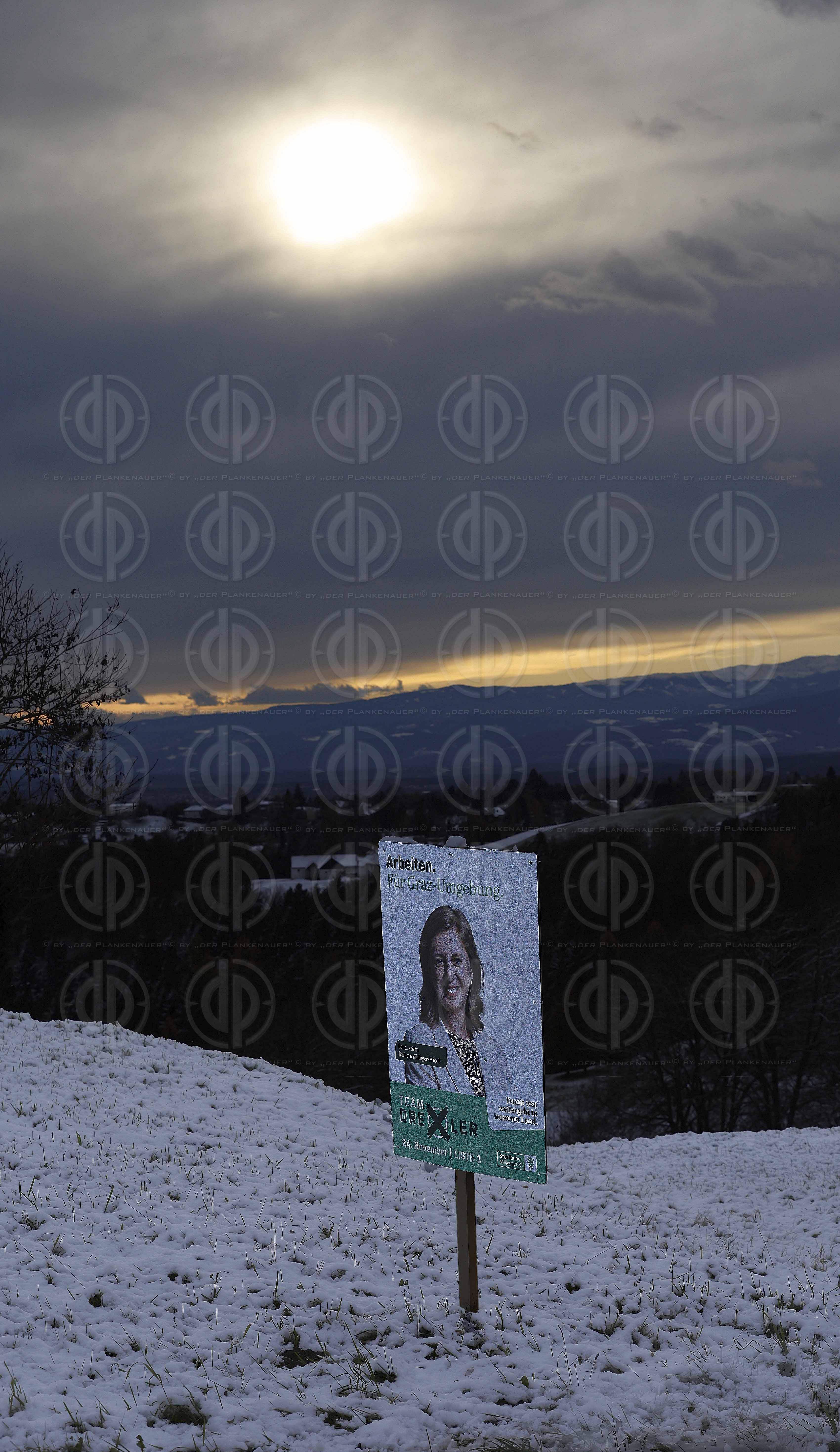 Wahlplakate zu LT-Wahl24 Stmk. am 22.11.2024