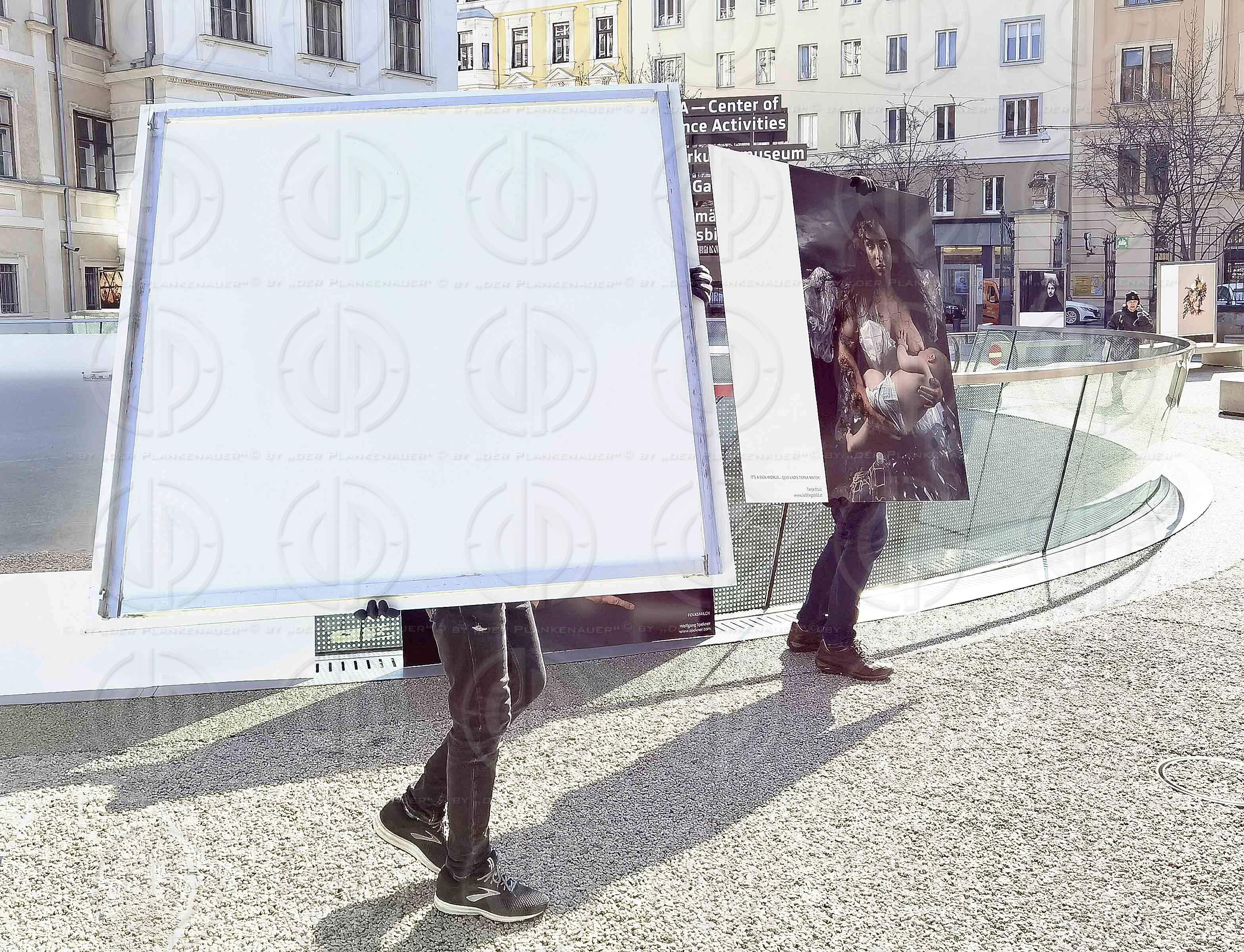 Menschenbilder in Graz, Aufbau am 11.03.2022