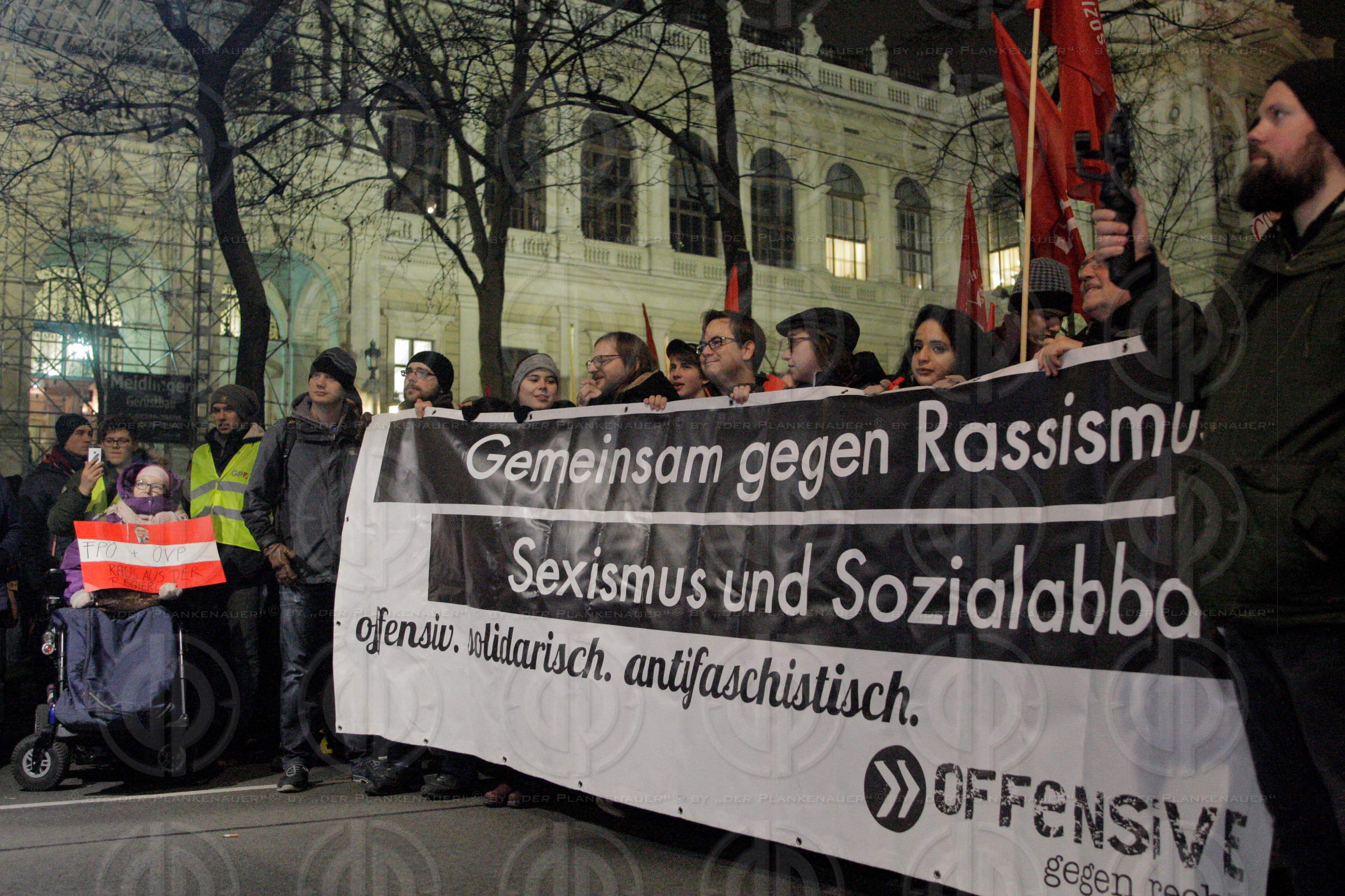 Demos gegen den Akadenikerball 2018