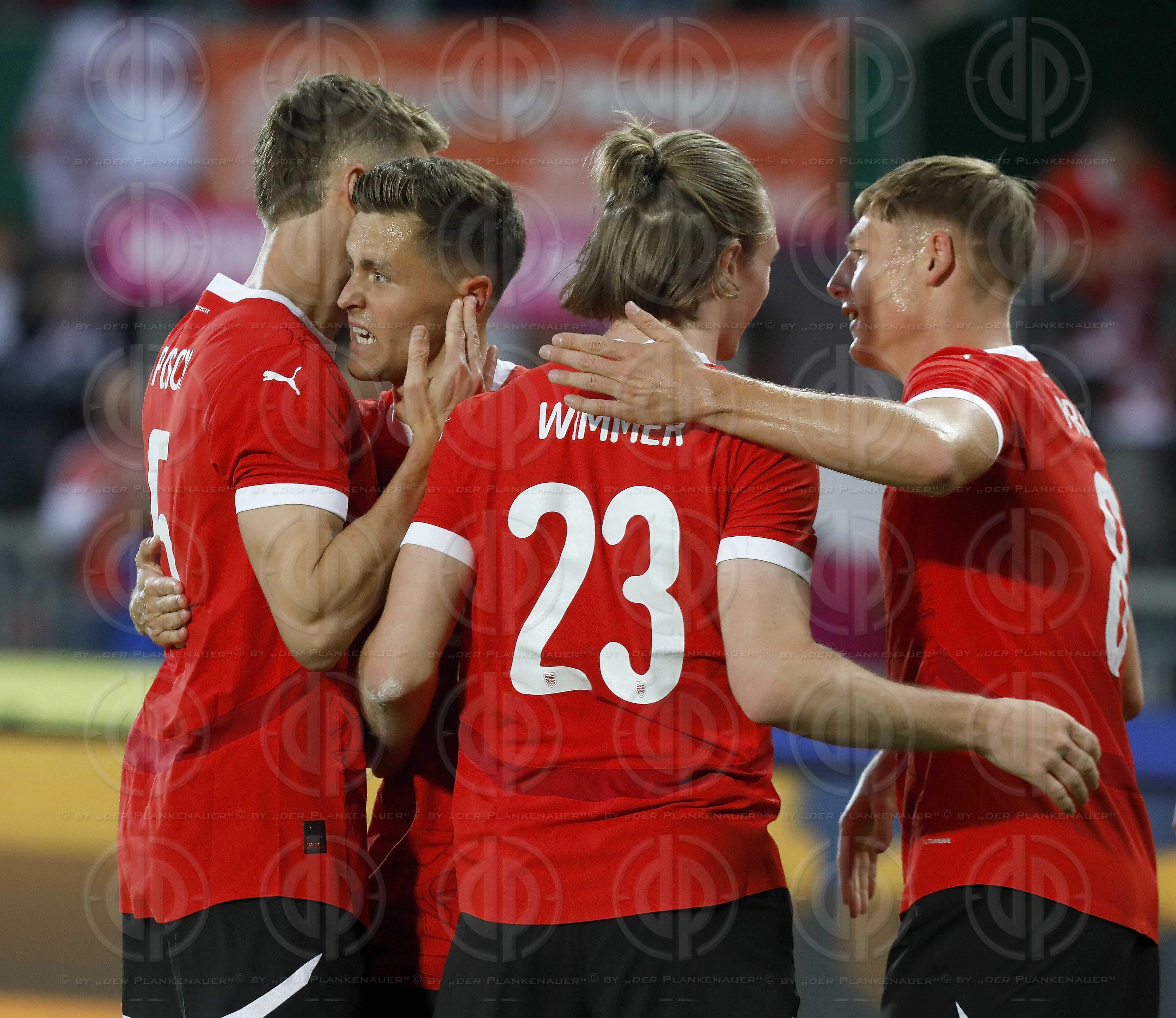 Länderspiel Österreich vs. Serbien (2:1) am 04.06.2024