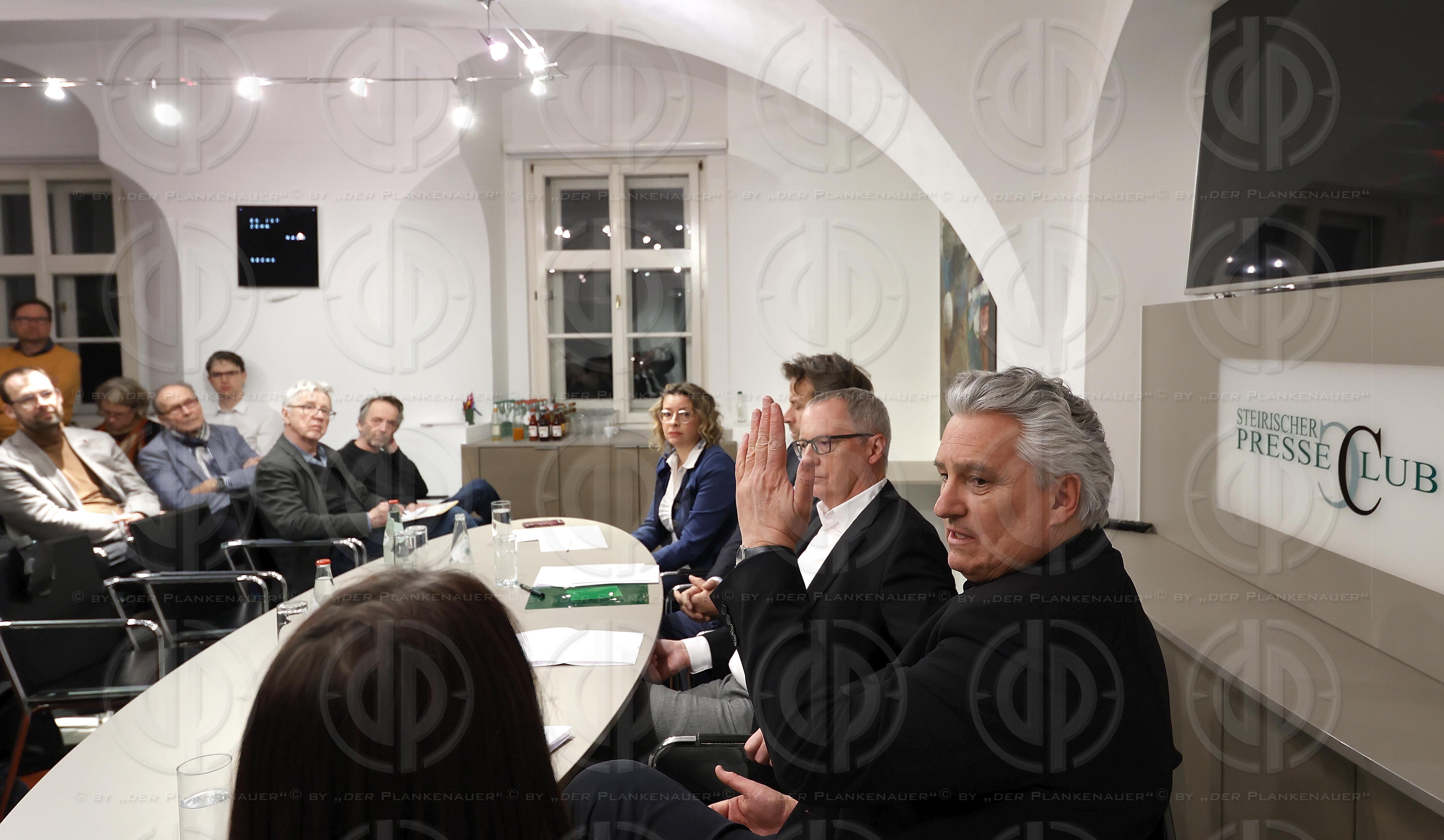 Presseclub Stmk.: Runde der Chefredakteure am 26.02.2024