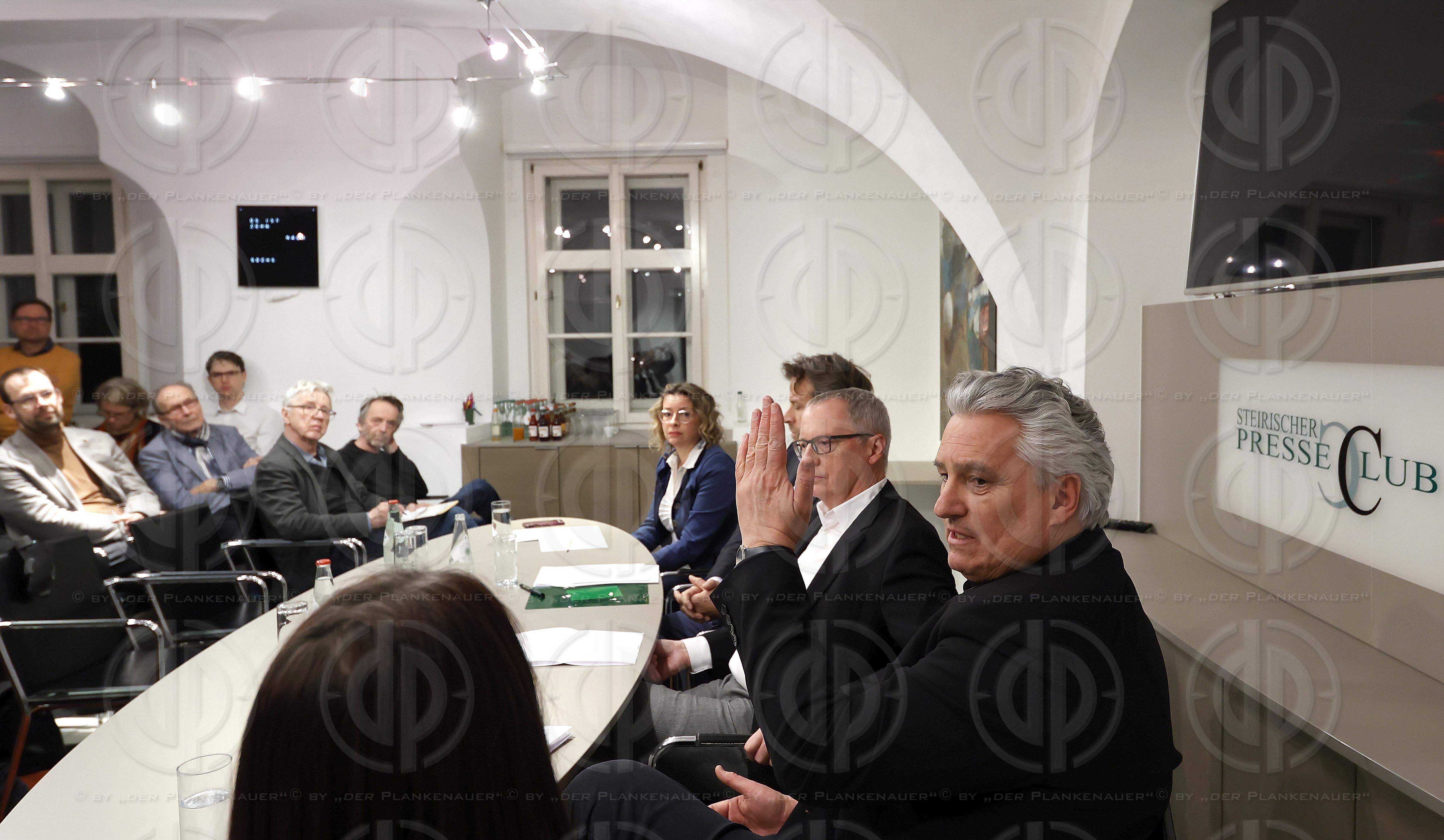 Presseclub Stmk.: Runde der Chefredakteure am 26.02.2024