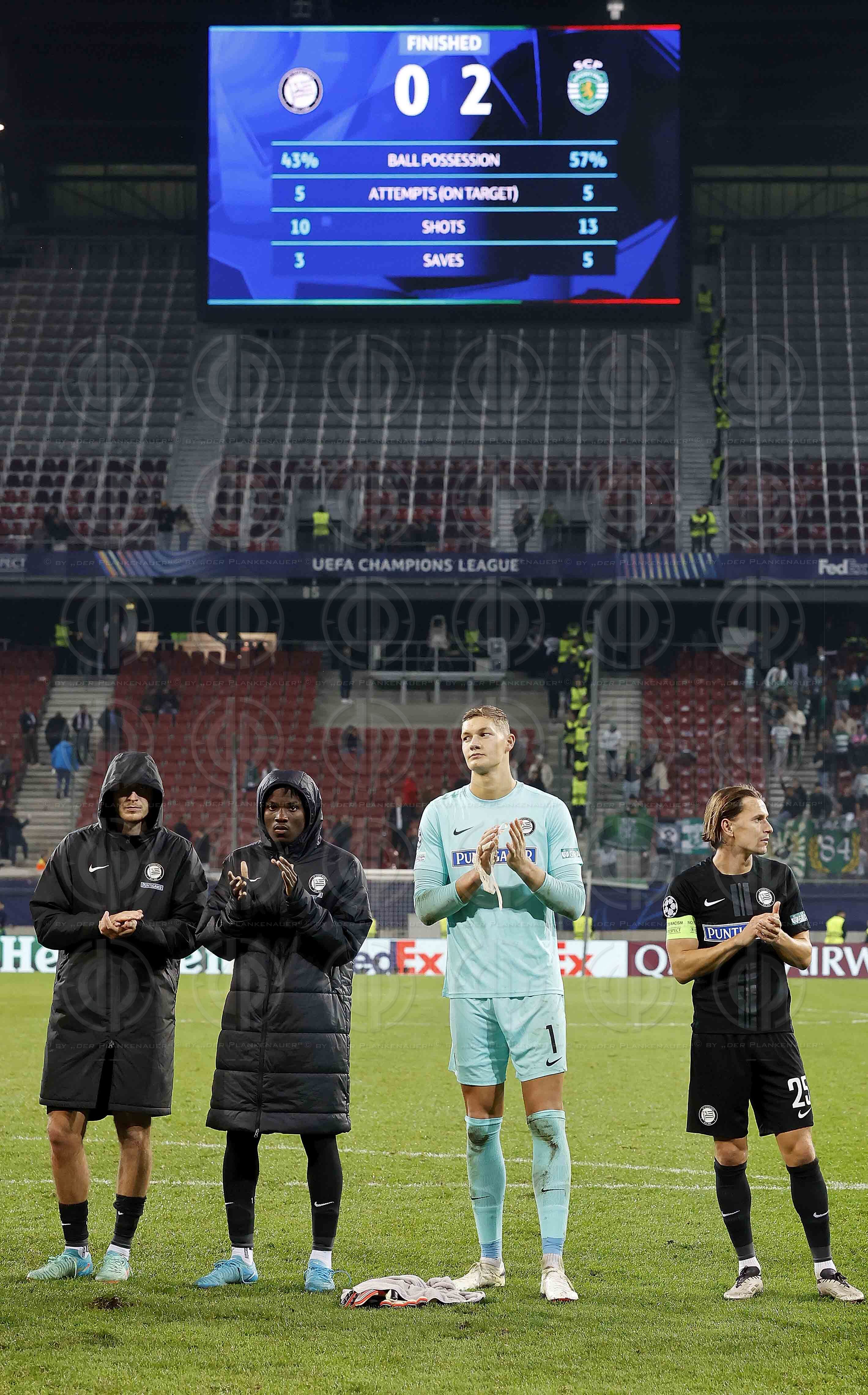 UEFA Champions League SK  Sturm vs. Sporting Lissabon (0:2) in K