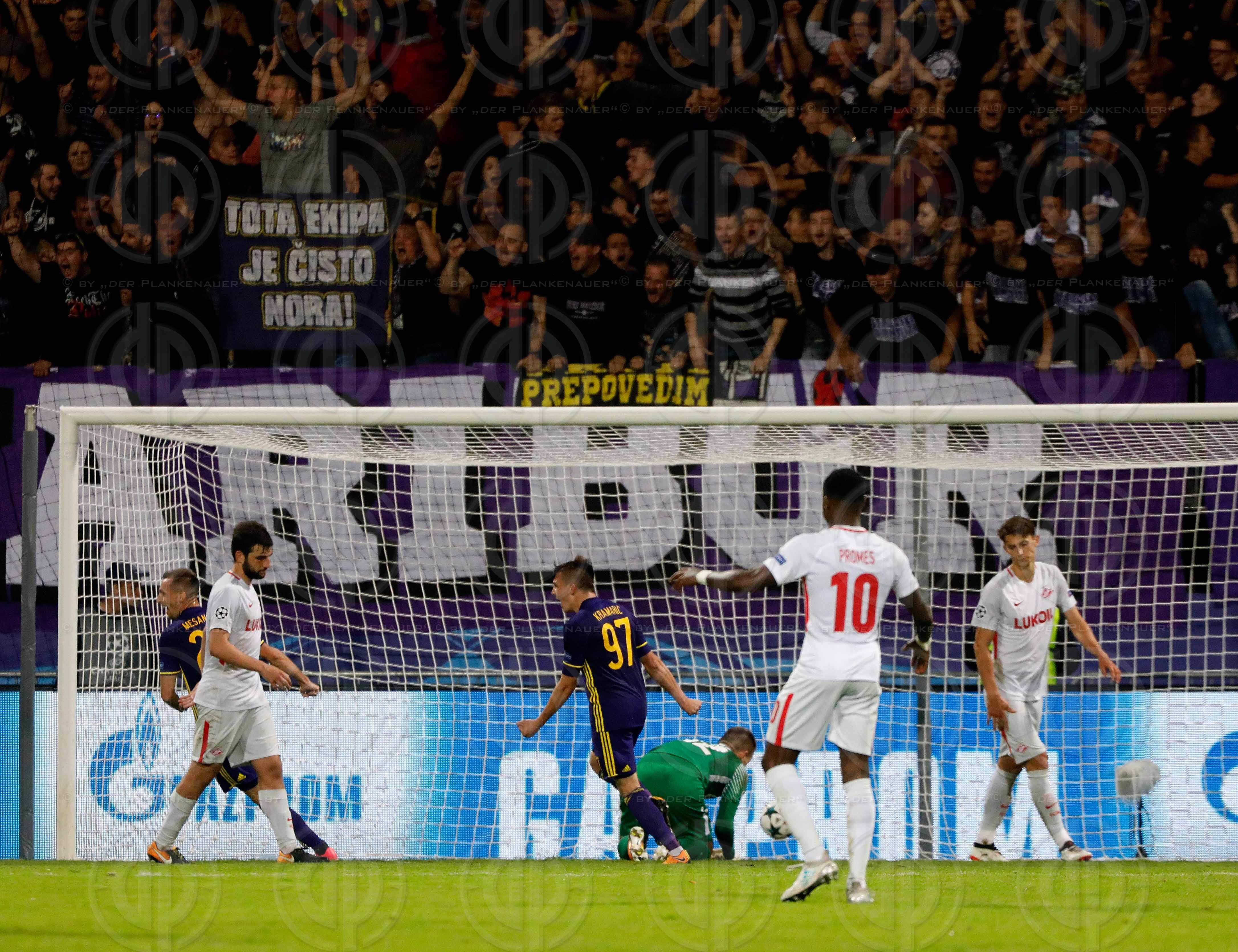 CL NK Maribor vs. FC Spartak Moskau (1.1 Endstand, 0:0 Pause)