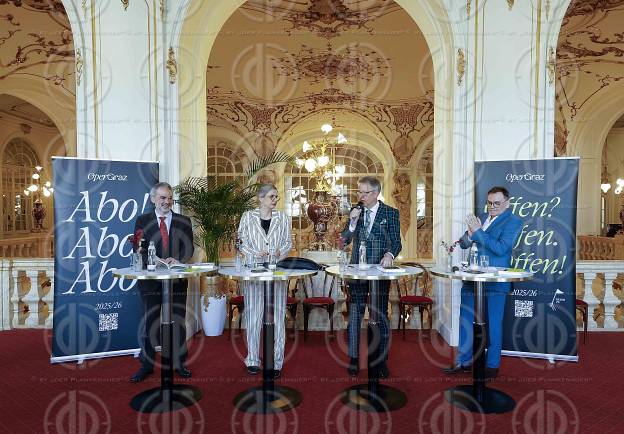 Oper Graz Pressekonferenz zu Spielzeit 2025/26 am 30.04.2025
