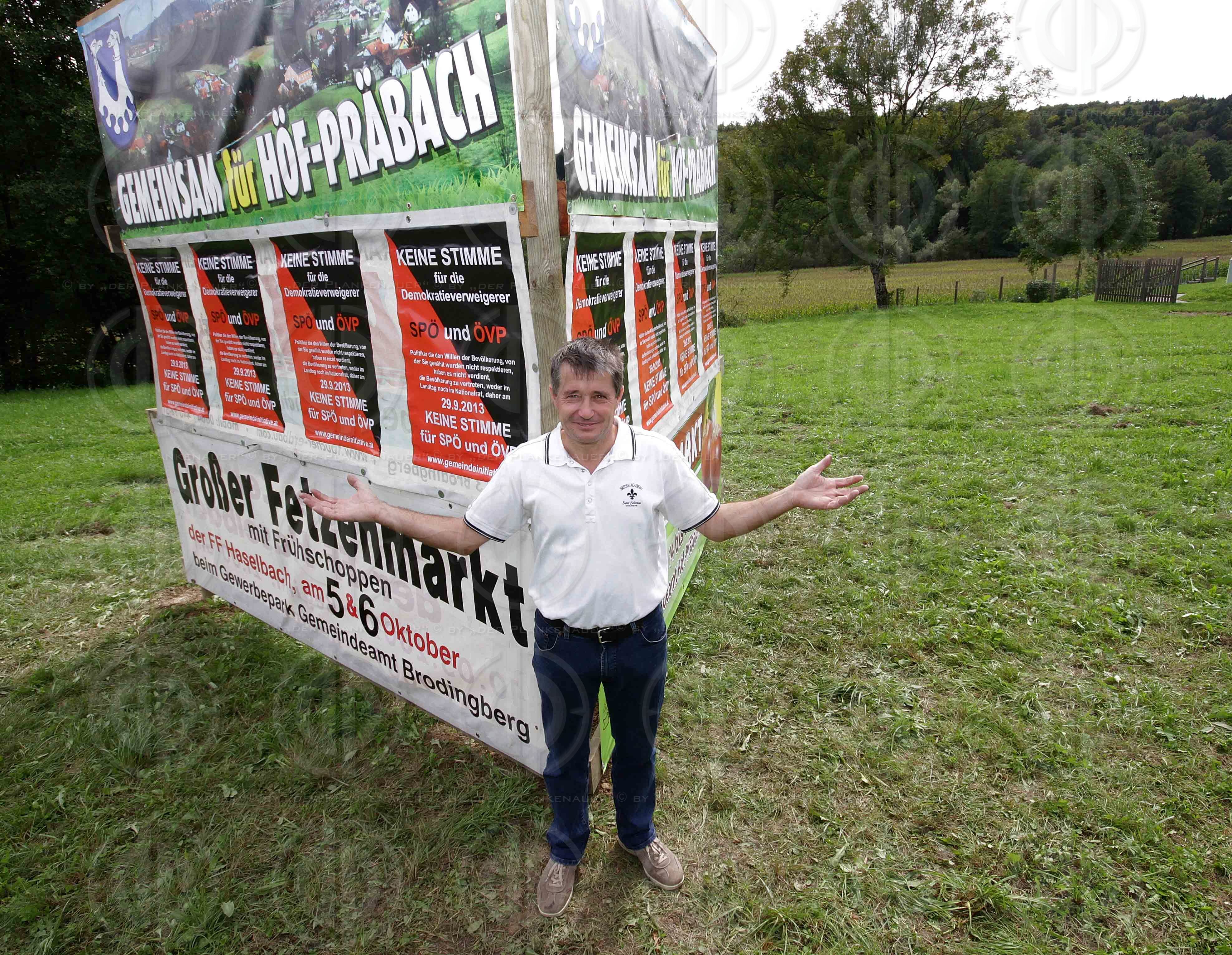 Protest gegen Gemeindezusammenlegungen in der Steiermark