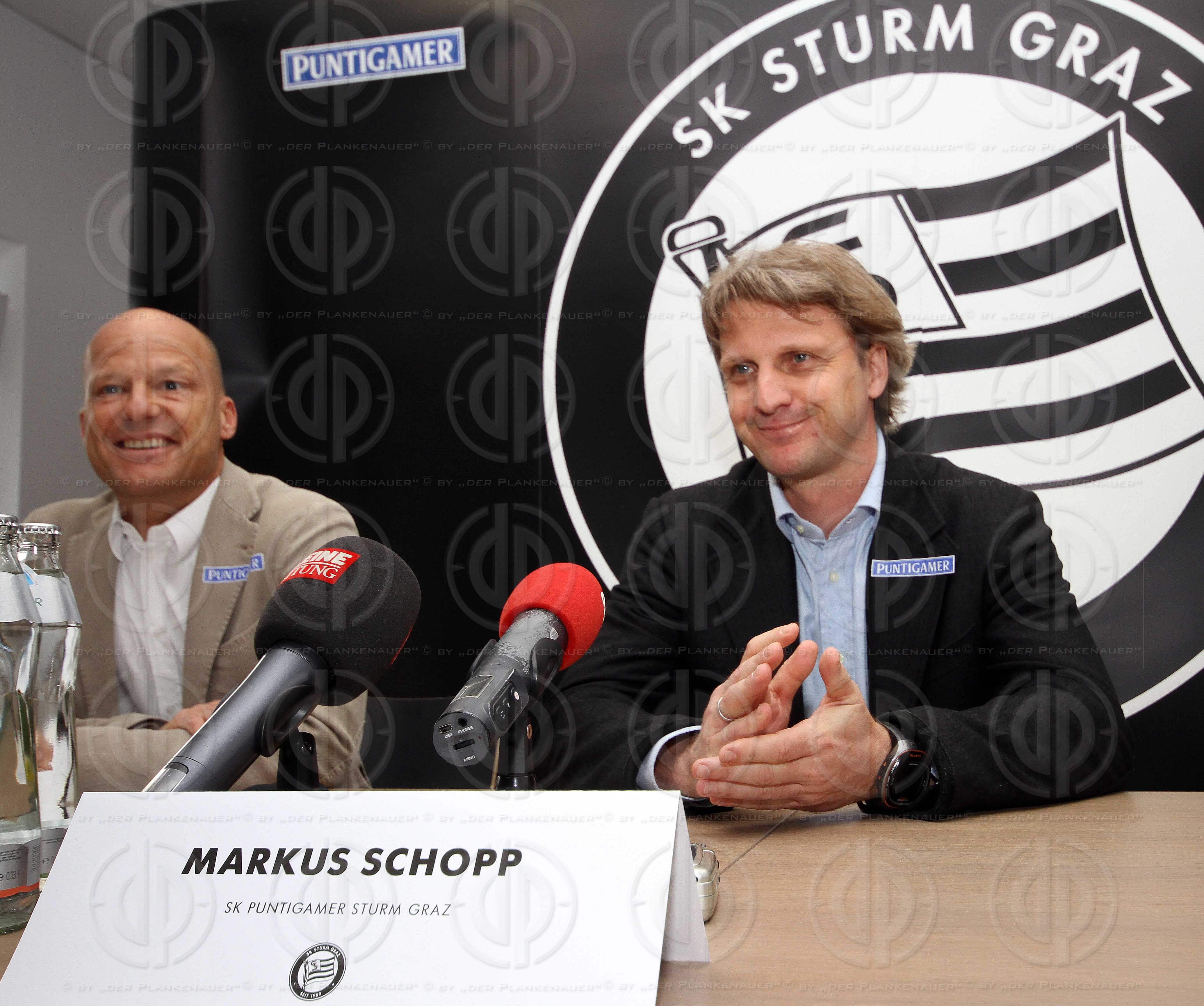 SK Sturm Pressekonferenz - Markus SCHOPP neuer Trainer
