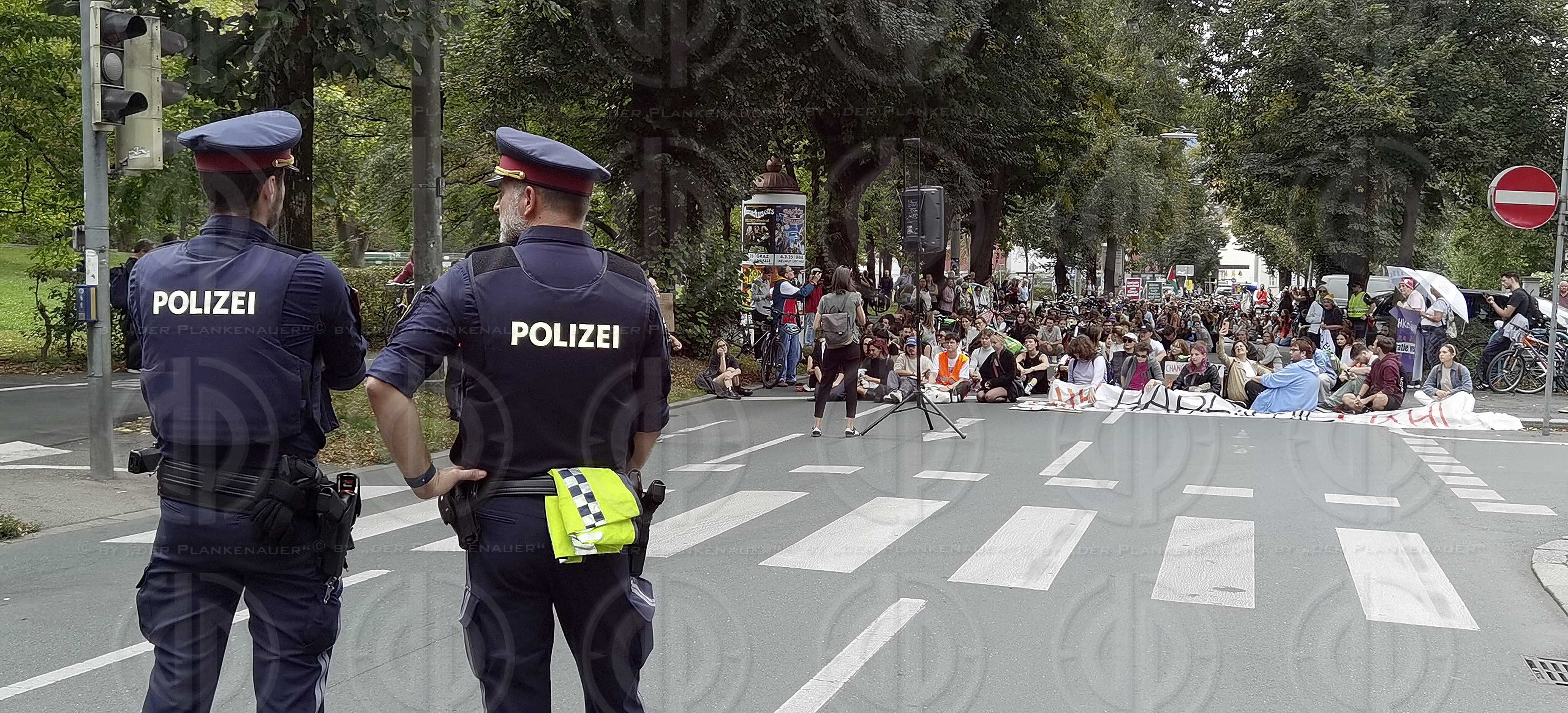 Klima-Demo der letzten Generation in Graz am 20.09..2024