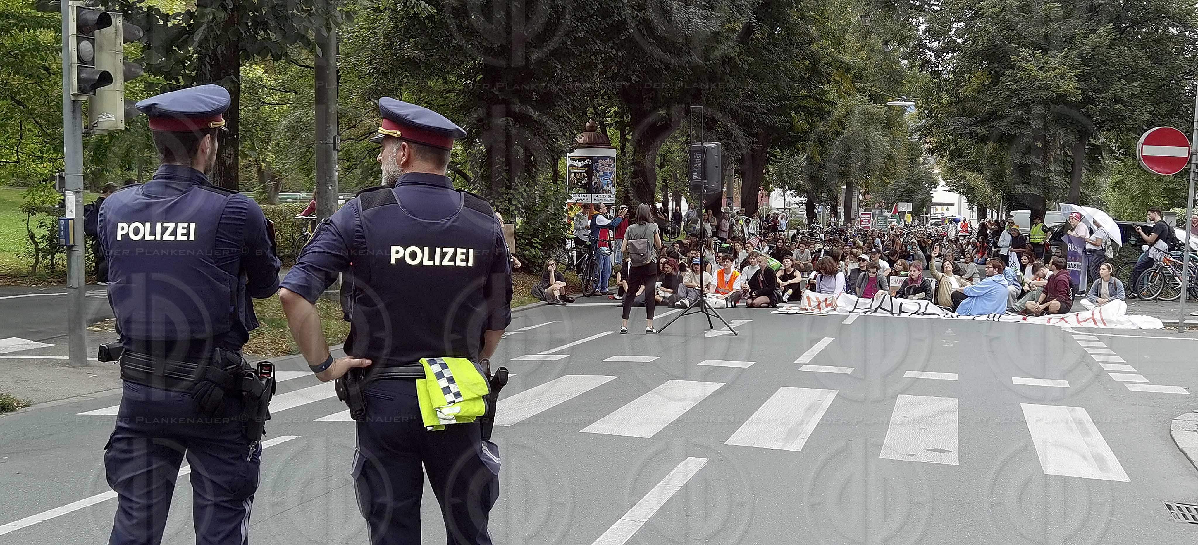 Klima-Demo der letzten Generation in Graz am 20.09..2024