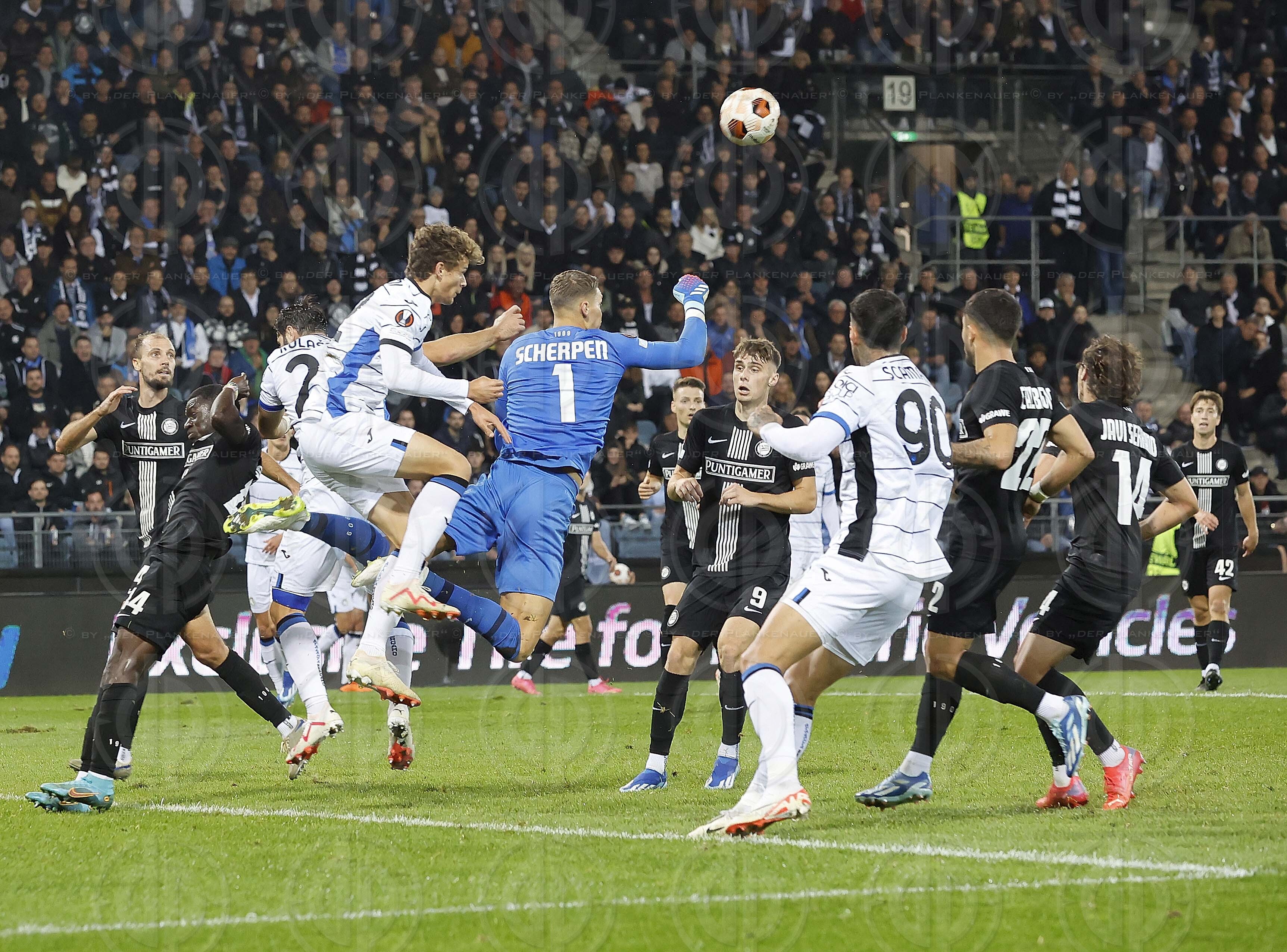 EL SK Sturm vs. Atalanta Bergamo (2:2) am 26.10.2023