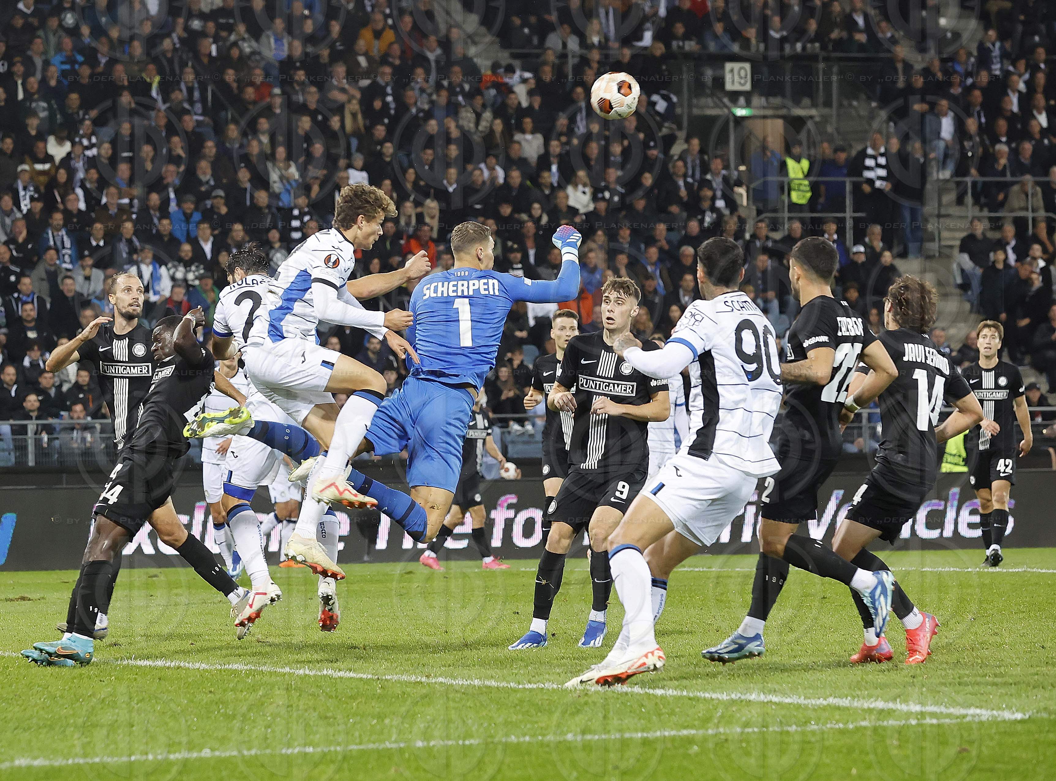 EL SK Sturm vs. Atalanta Bergamo (2:2) am 26.10.2023