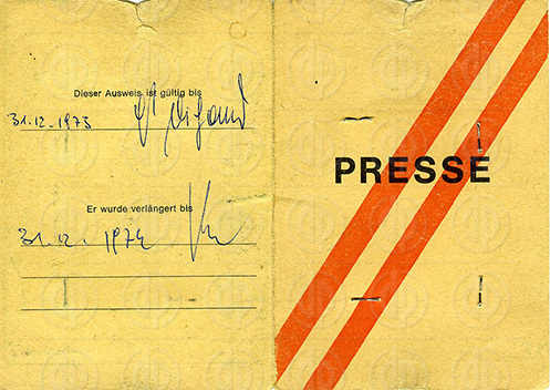 Unterschrieben von Hans Dichand