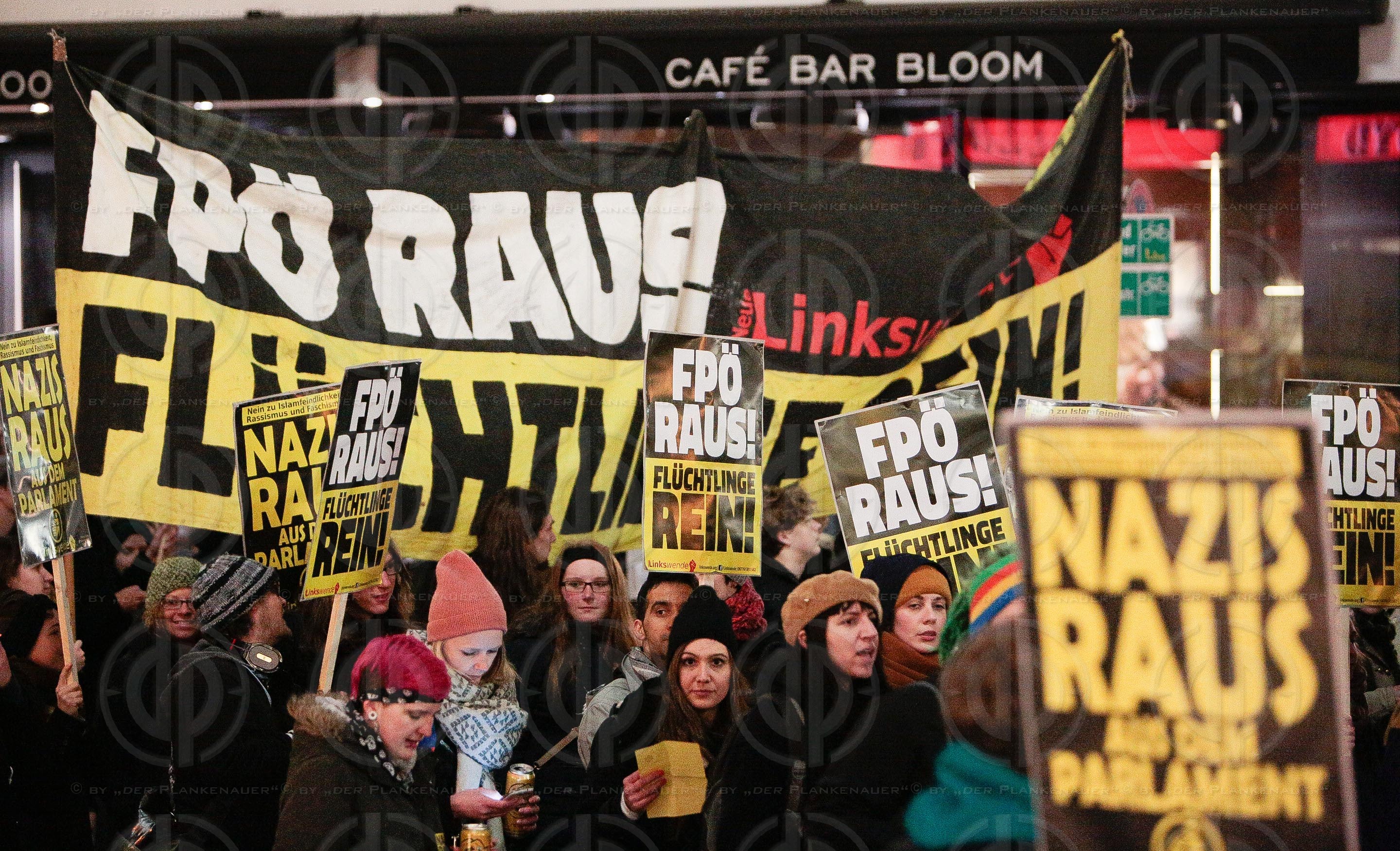 Demos rund um den Akademikerball 2016