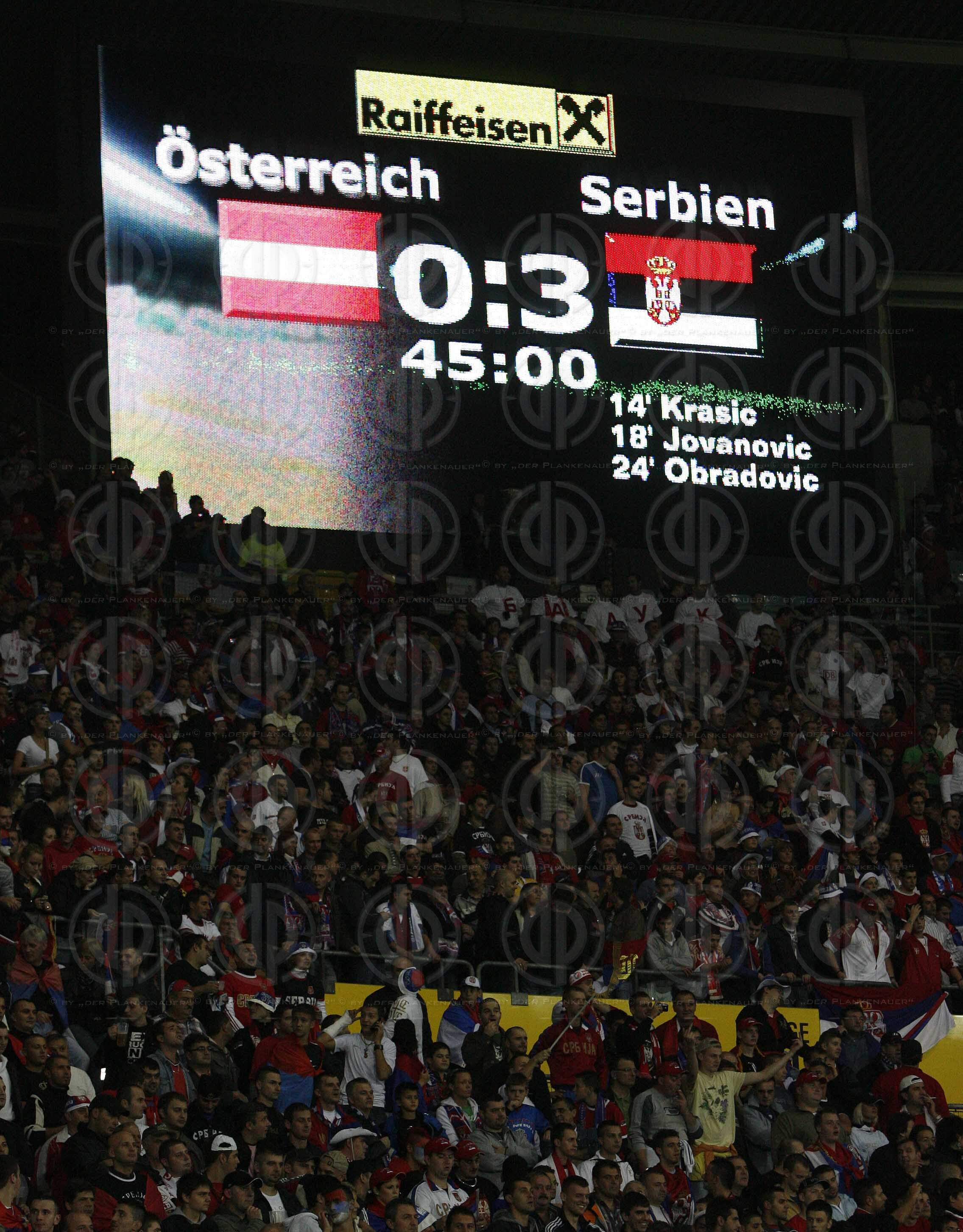 WM-Qualifikation Österreich vs. Serbien (1:3)