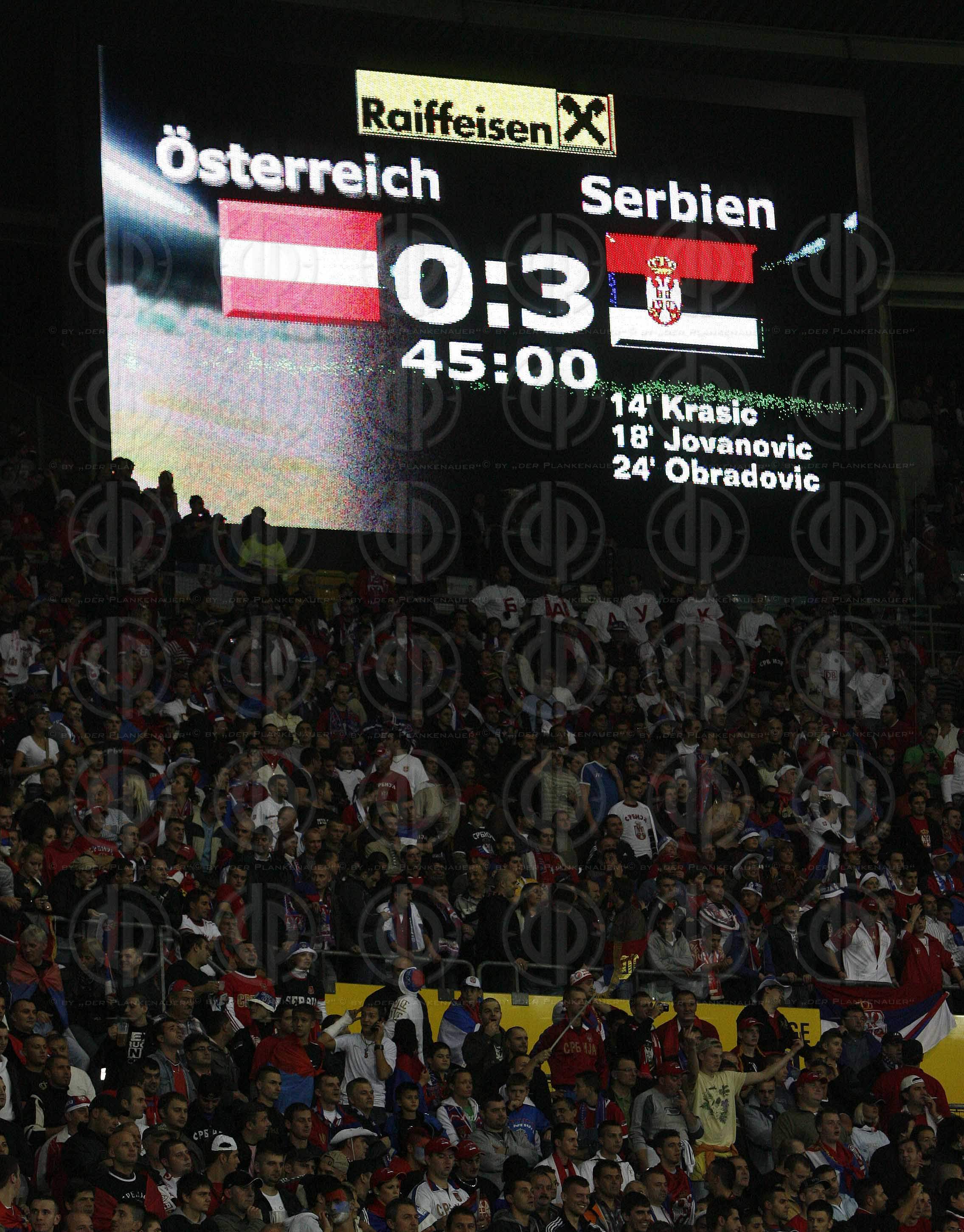 WM-Qualifikation Österreich vs. Serbien (1:3)