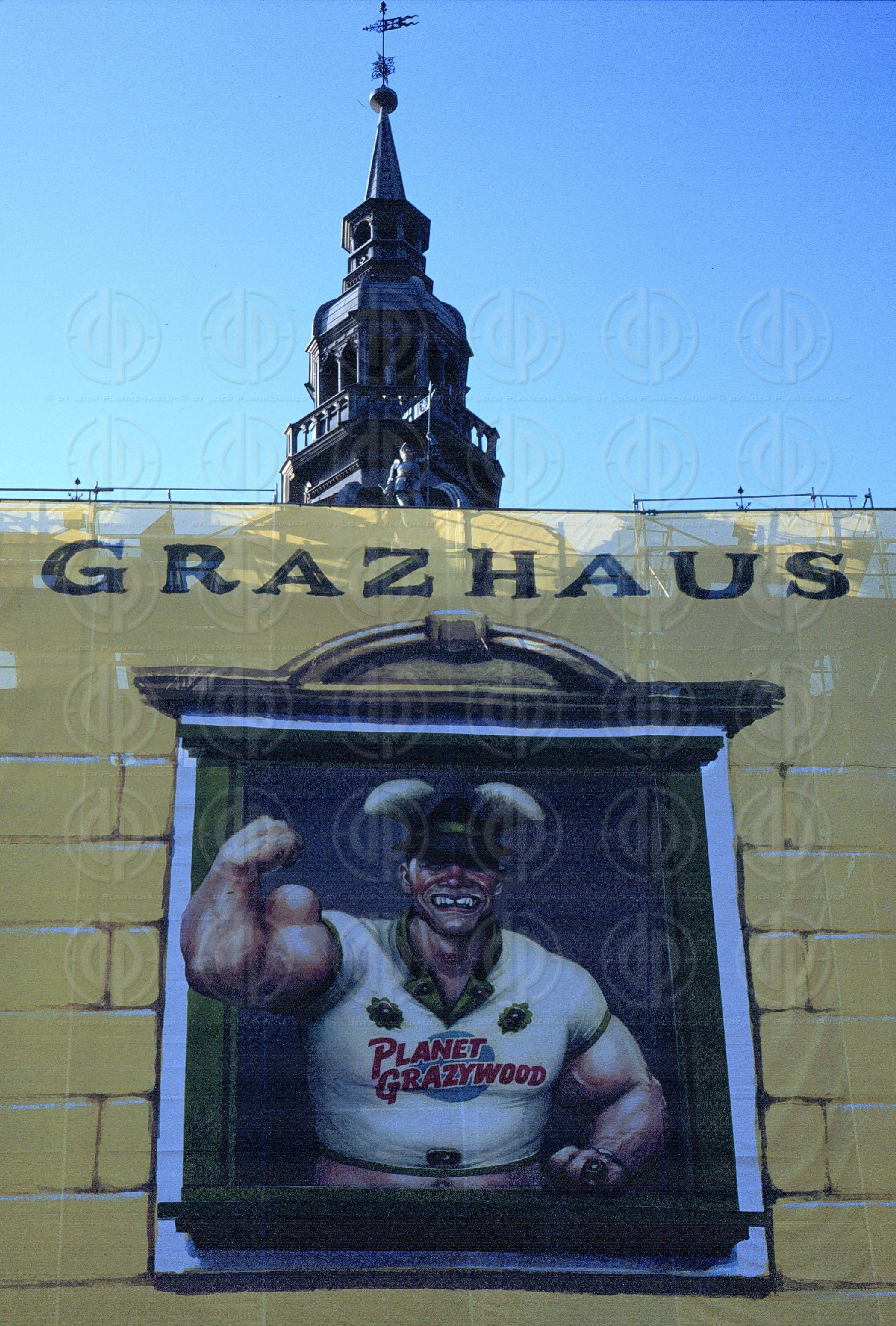 Schwarzenegger am Grazer Rathaus