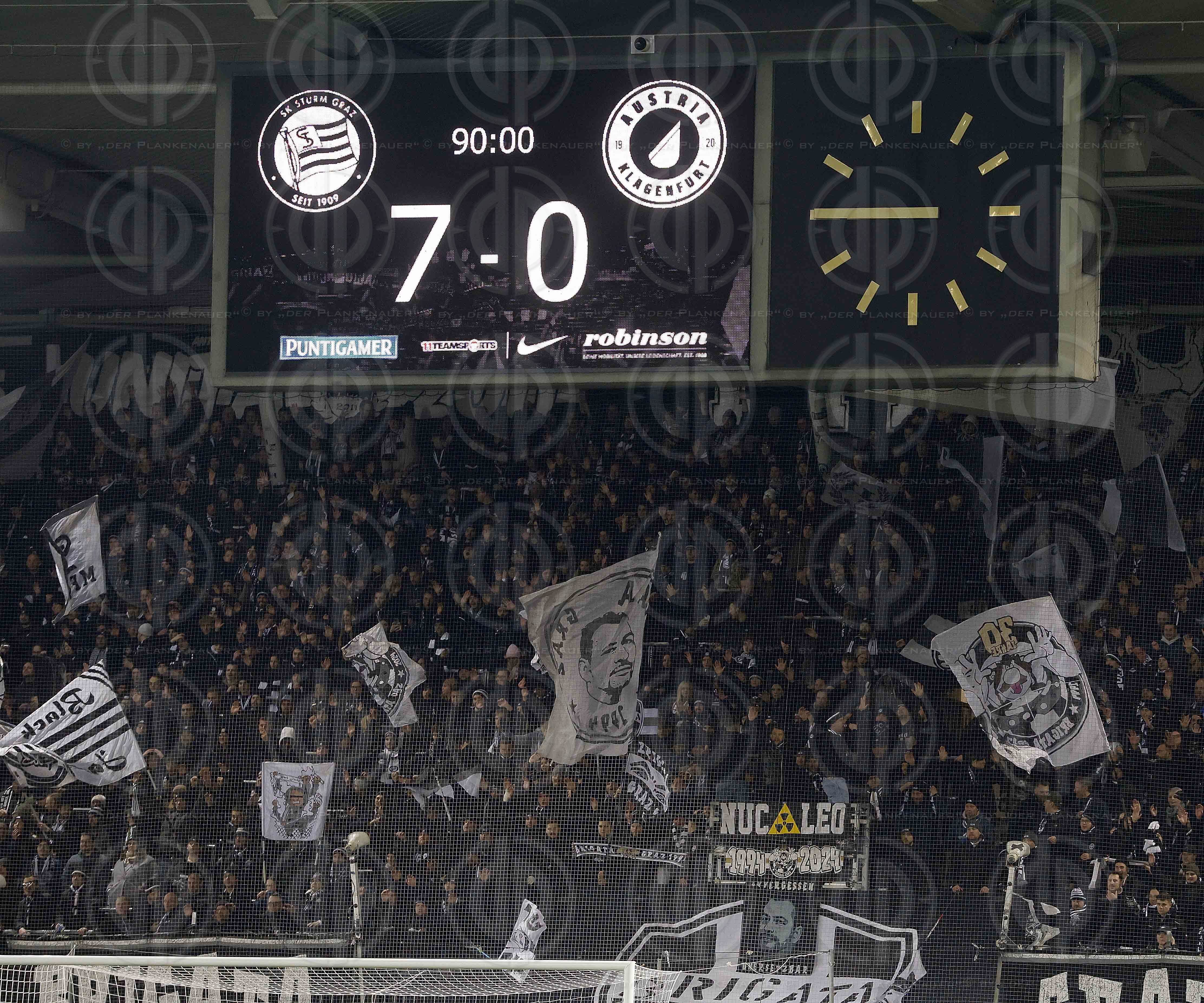 SK Sturm vs. SK Austria Klagenfurt  (7:0) am 23.11.2024