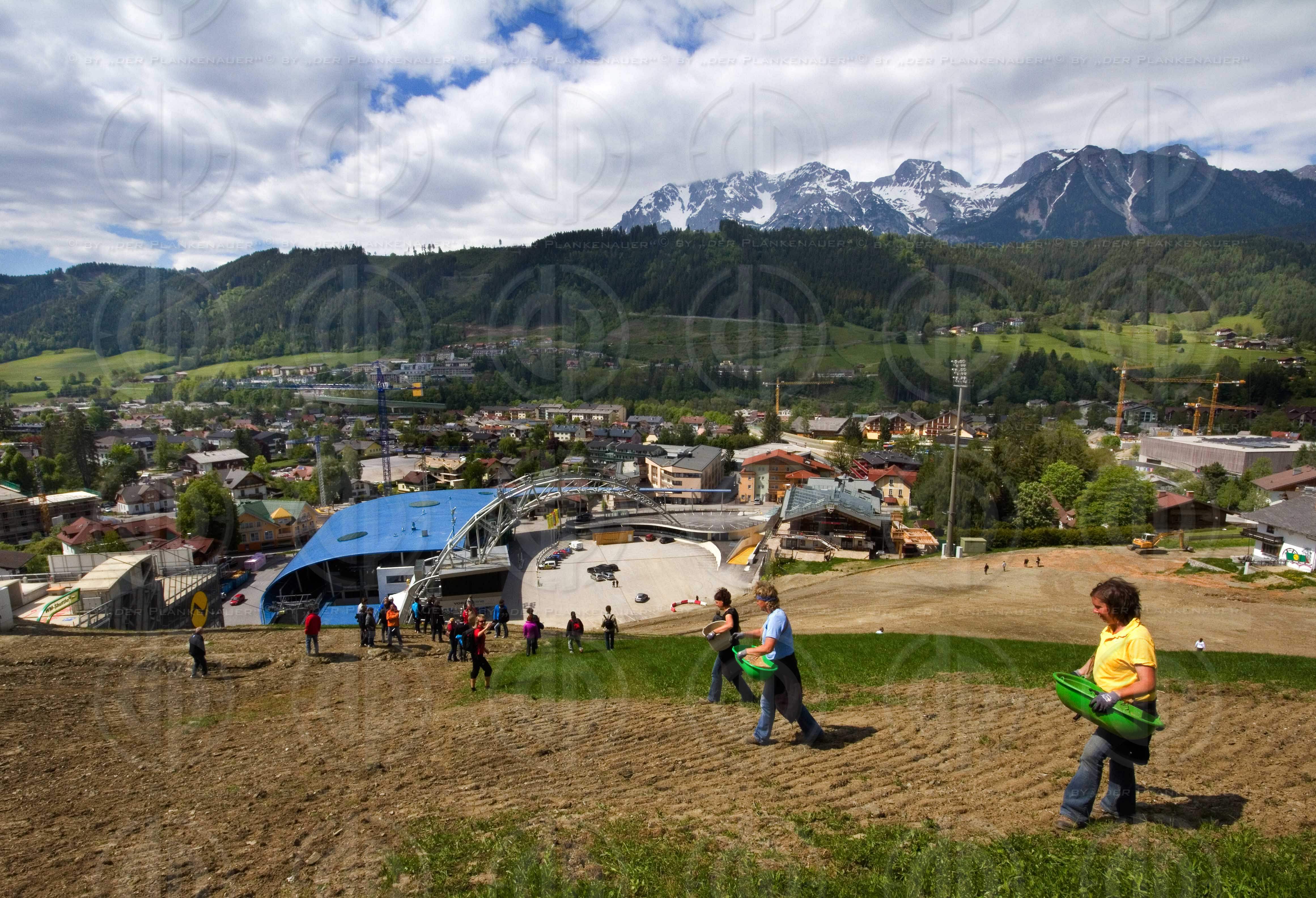 Bauarbeiten in Schladming