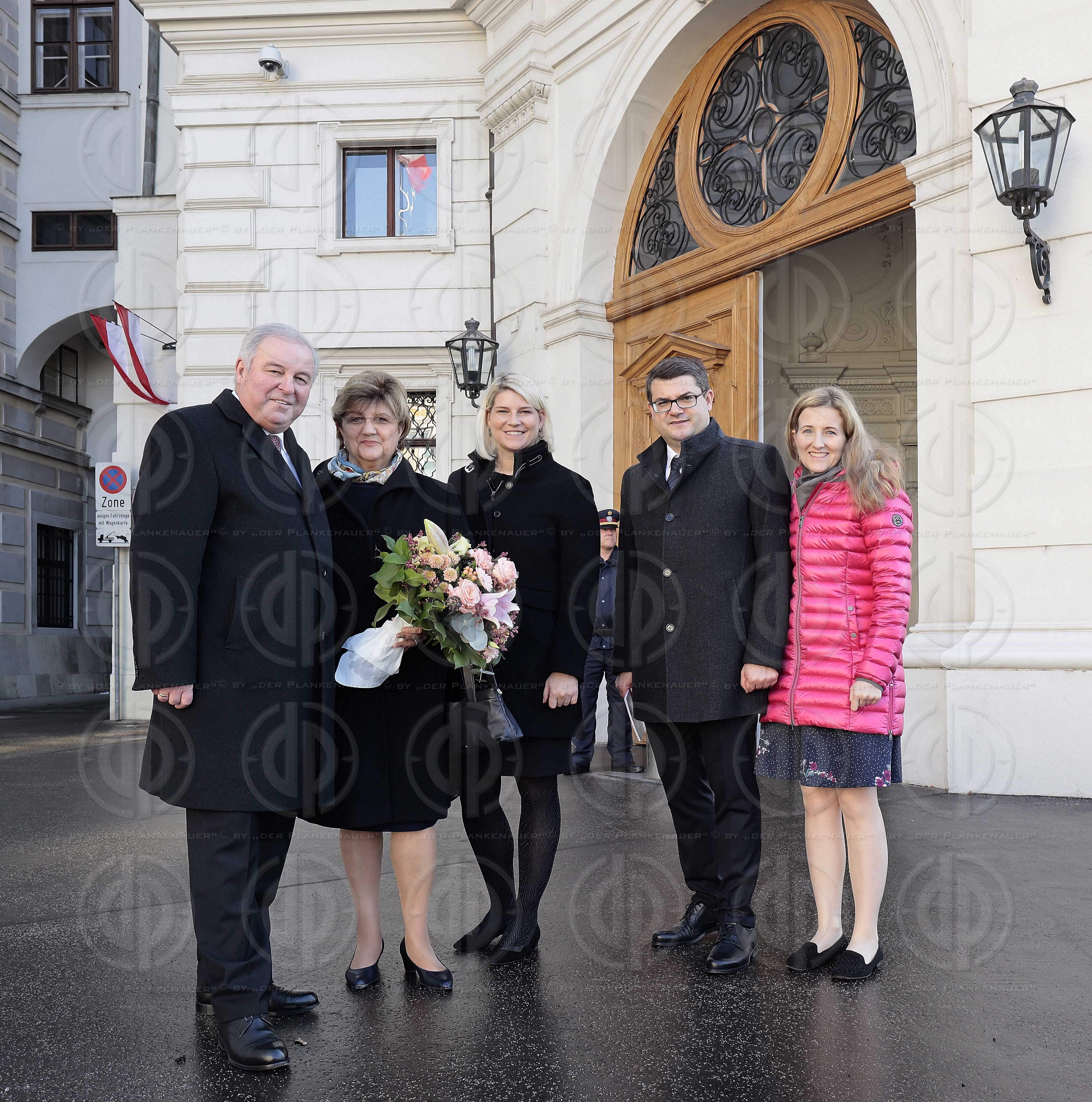 Angelobung LH Schützenhöfer durch BP Van der Bellen