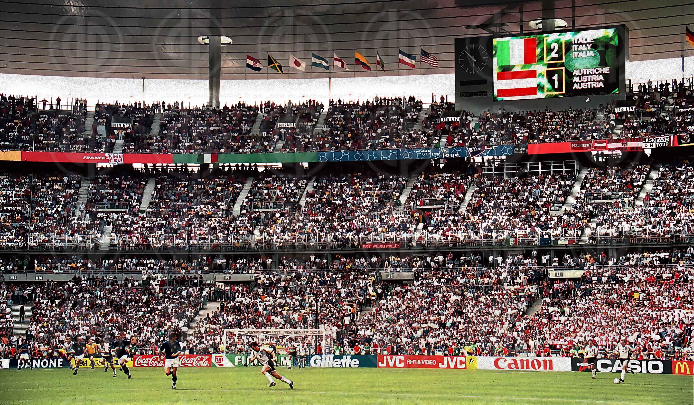 WM 1998 Frankreich Italien vs. Österreich 2:1