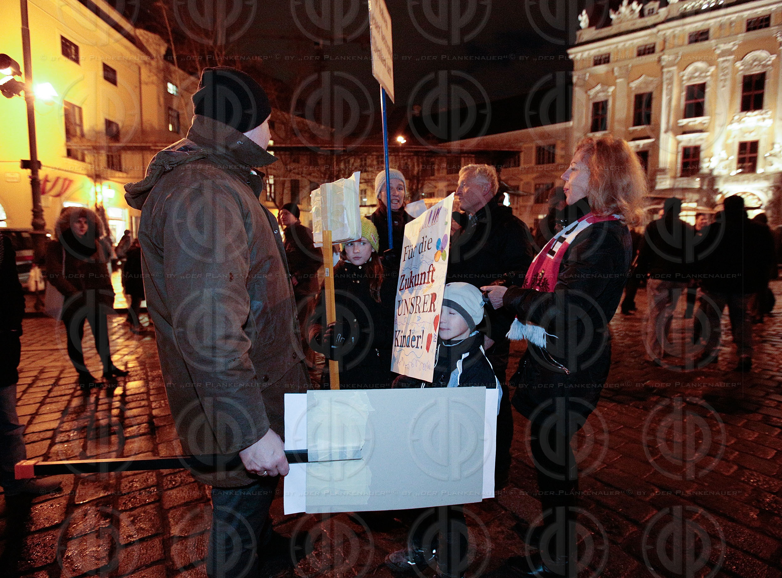 Pegida Demo und Gegendemo