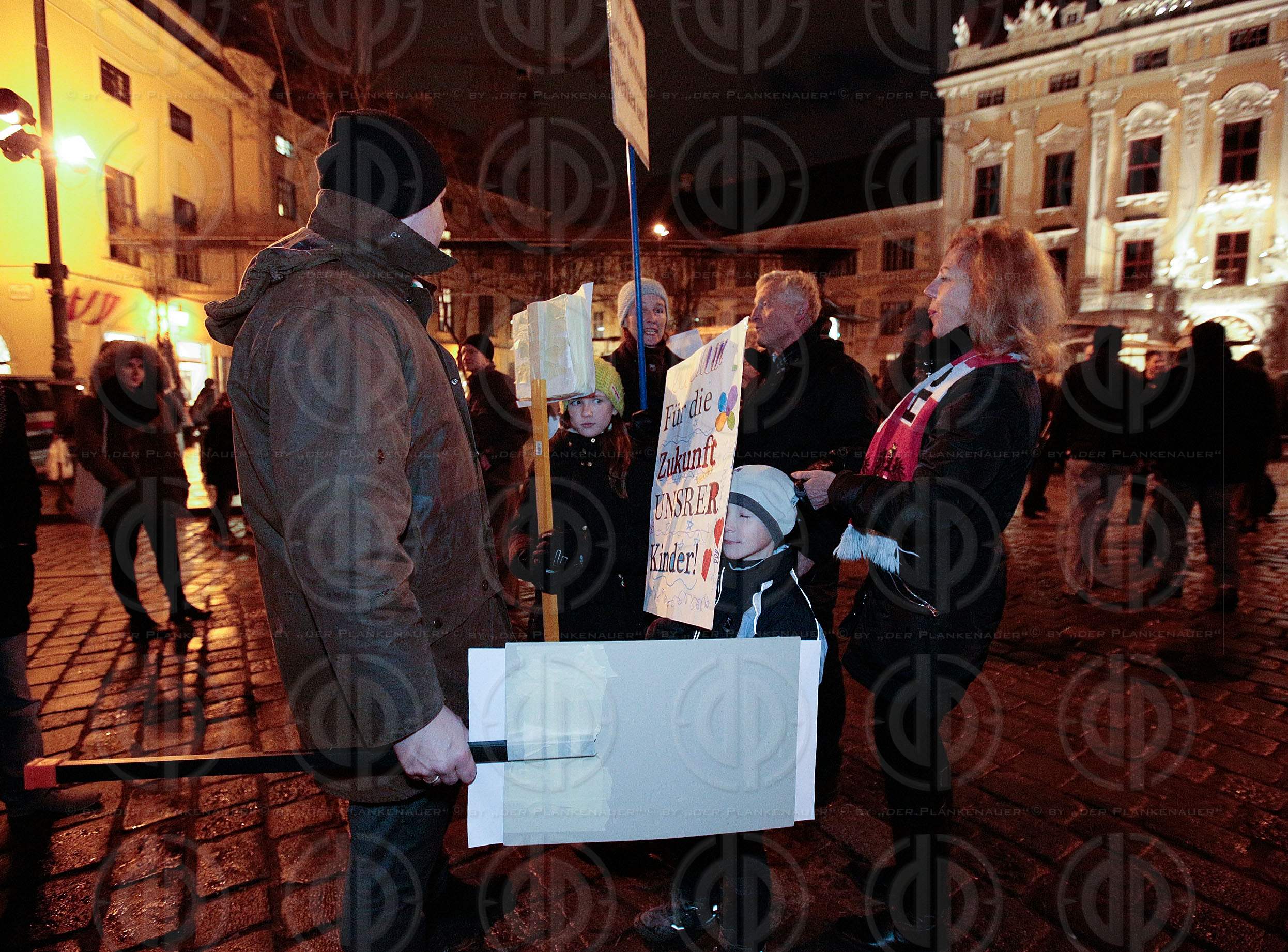 Pegida Demo und Gegendemo