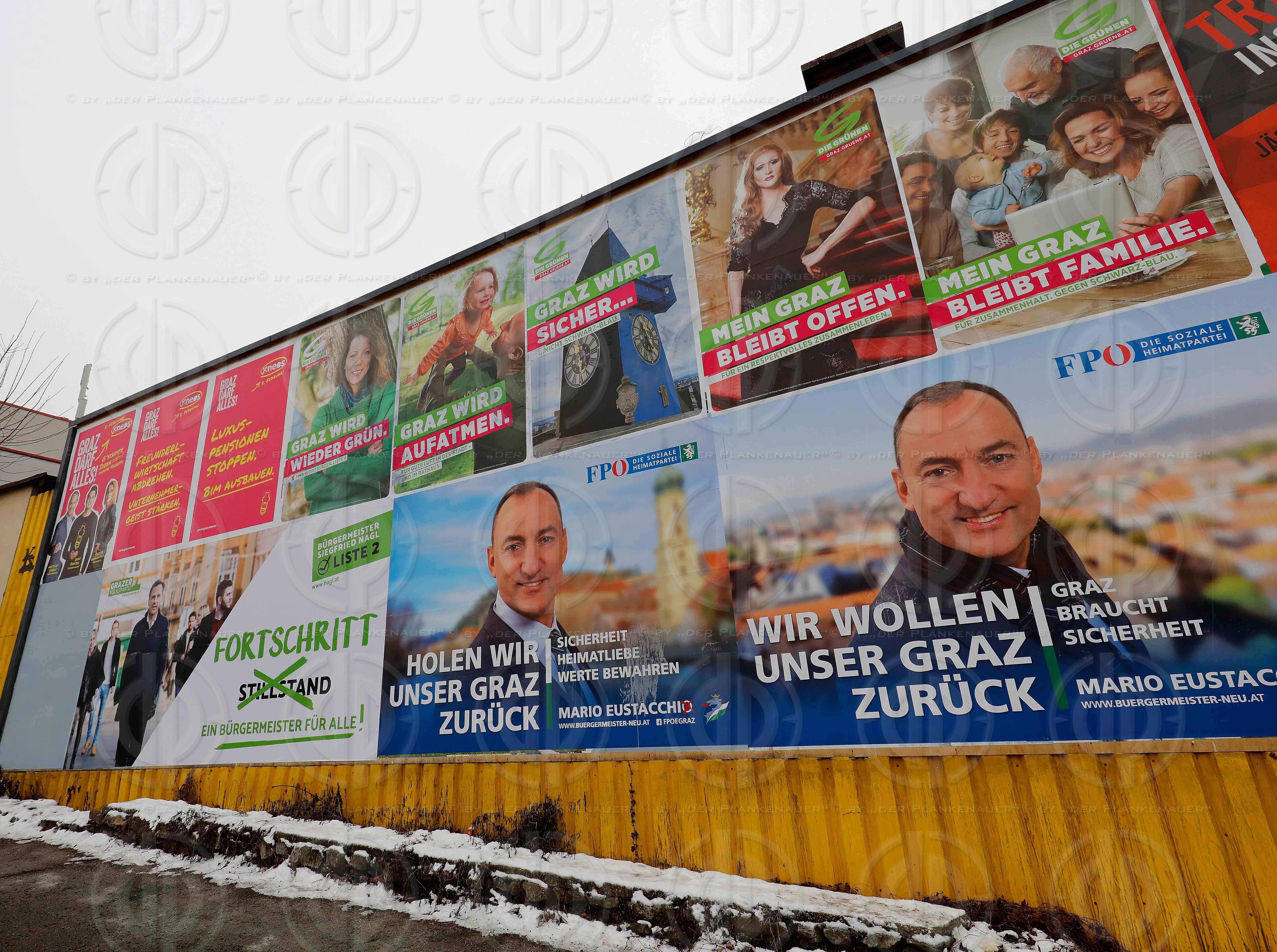 GR-Wahl Graz 2017 - Wahlplakate