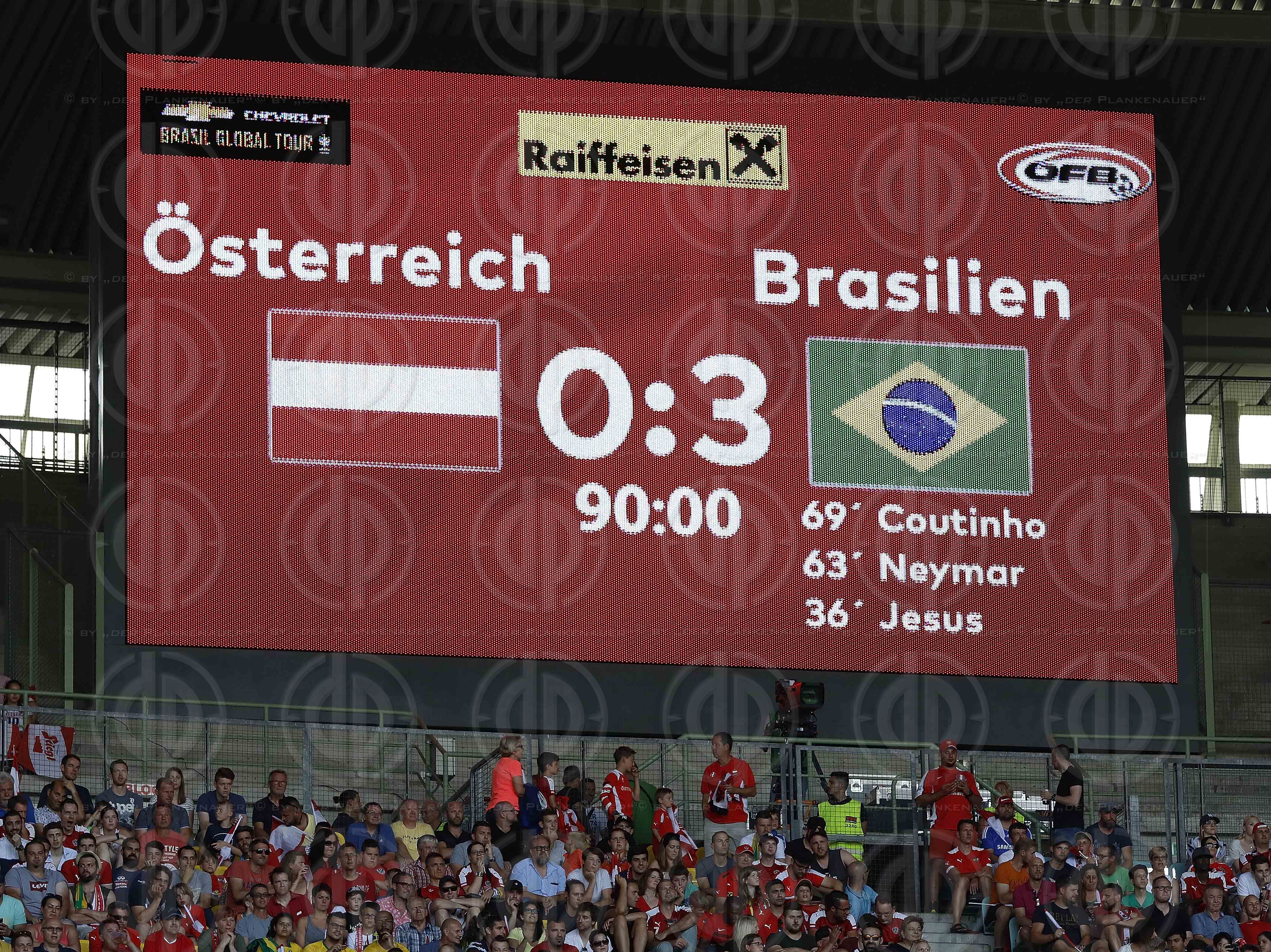 Laenderspiel Oesterreich vs. Brasilien (0:3)