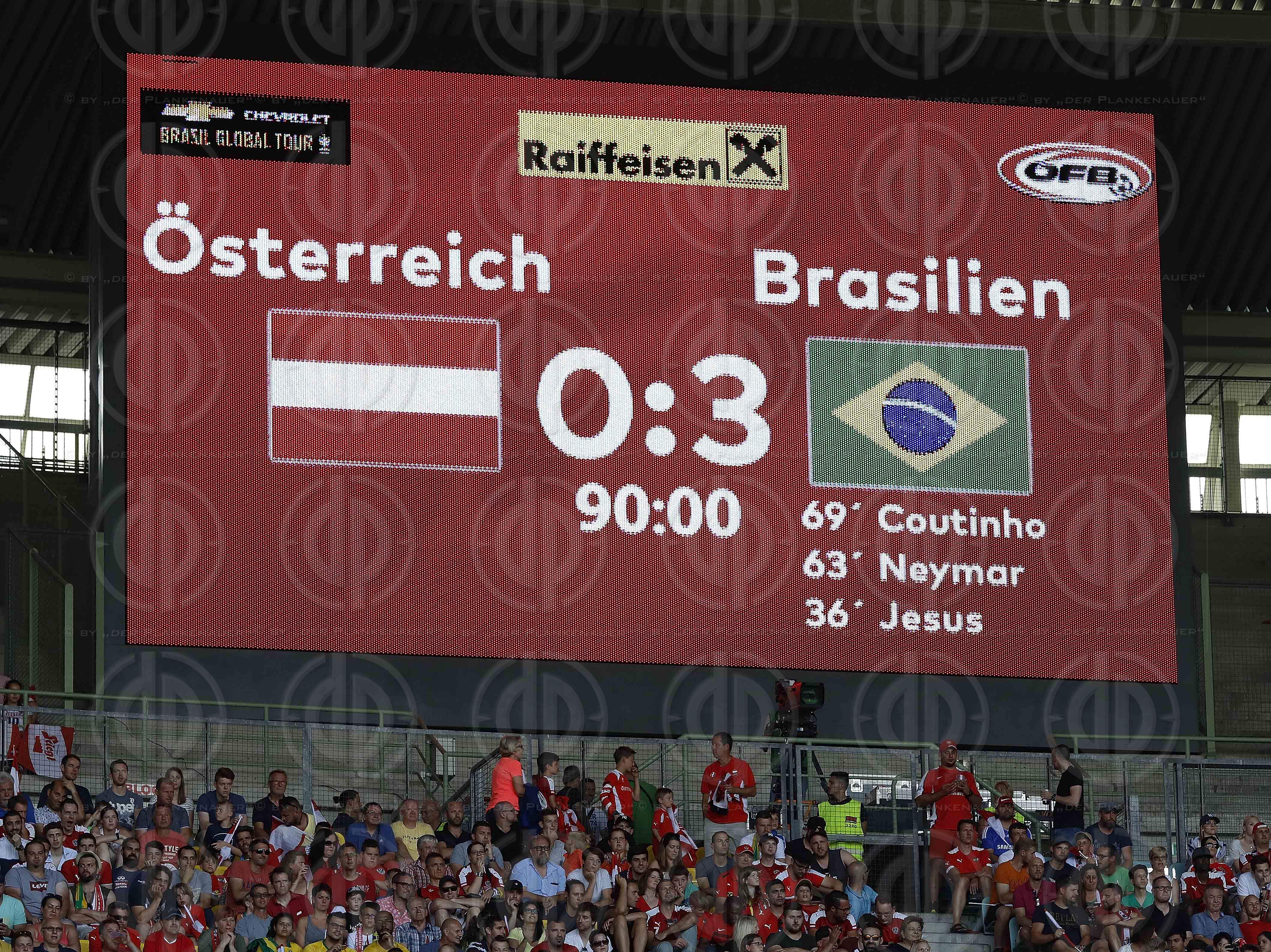 Laenderspiel Oesterreich vs. Brasilien (0:3)