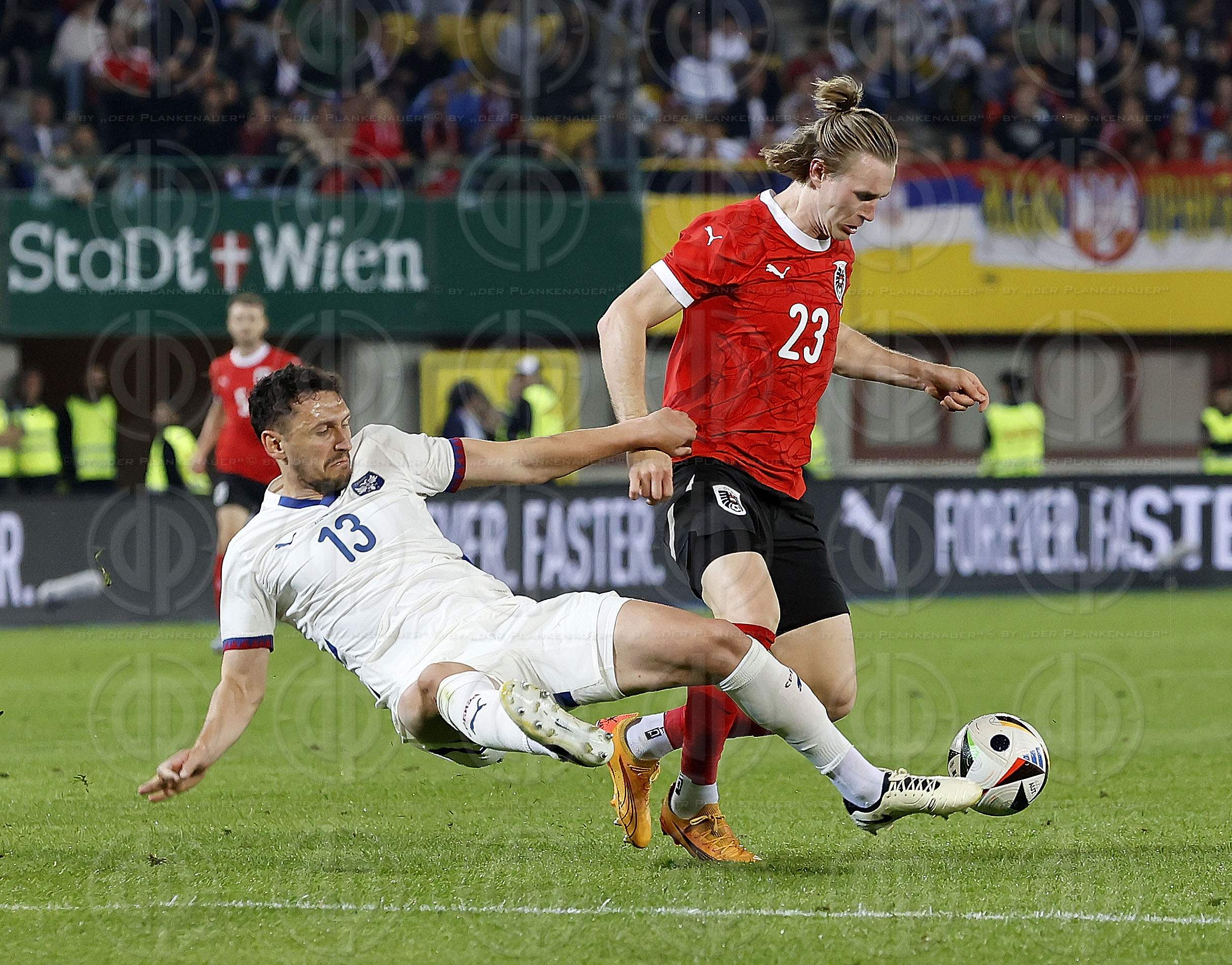 Länderspiel Österreich vs. Serbien (2:1) am 04.06.2024