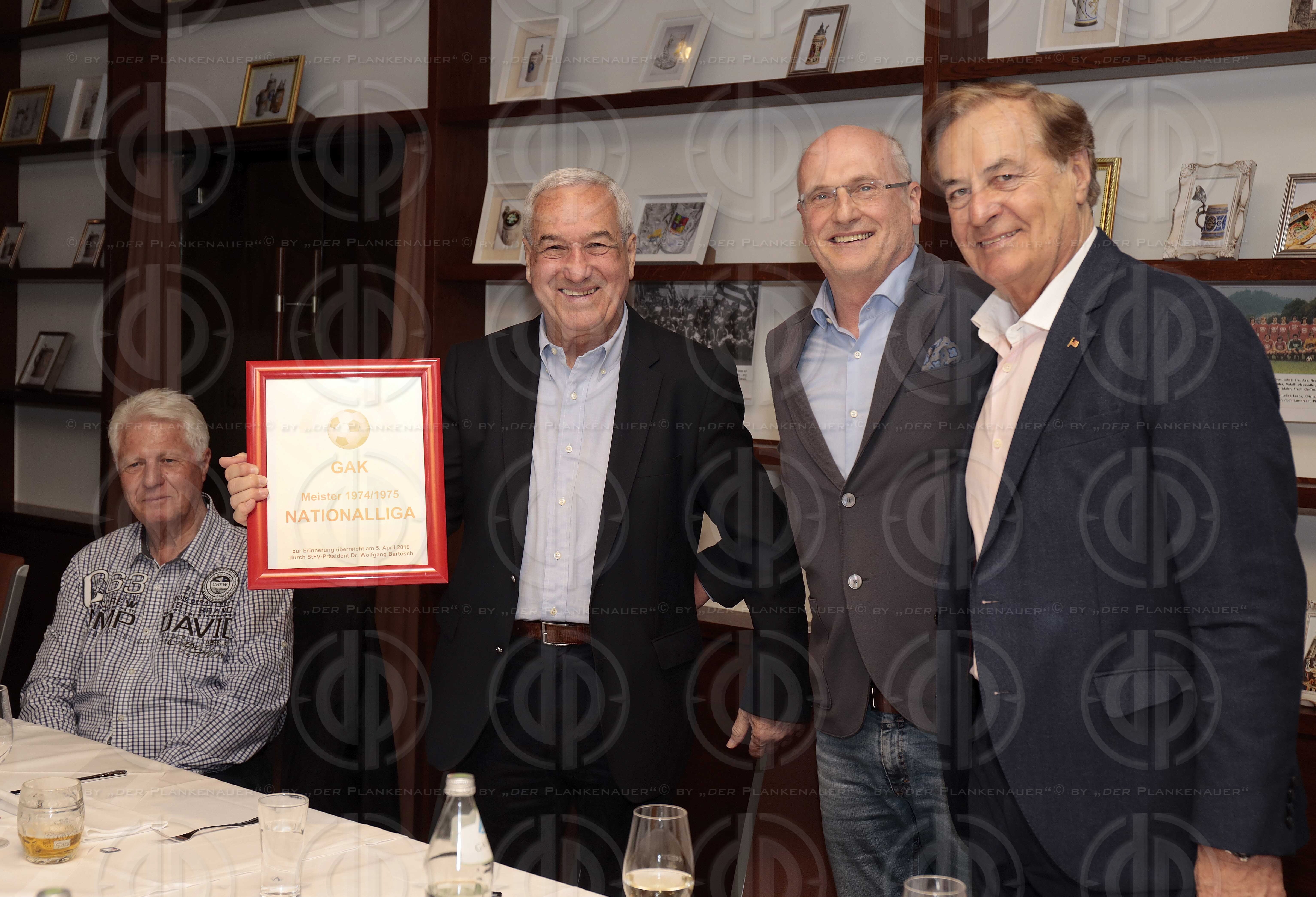 GAK Meistermannschaft 1975, Legendentreffen am 05.04.2019