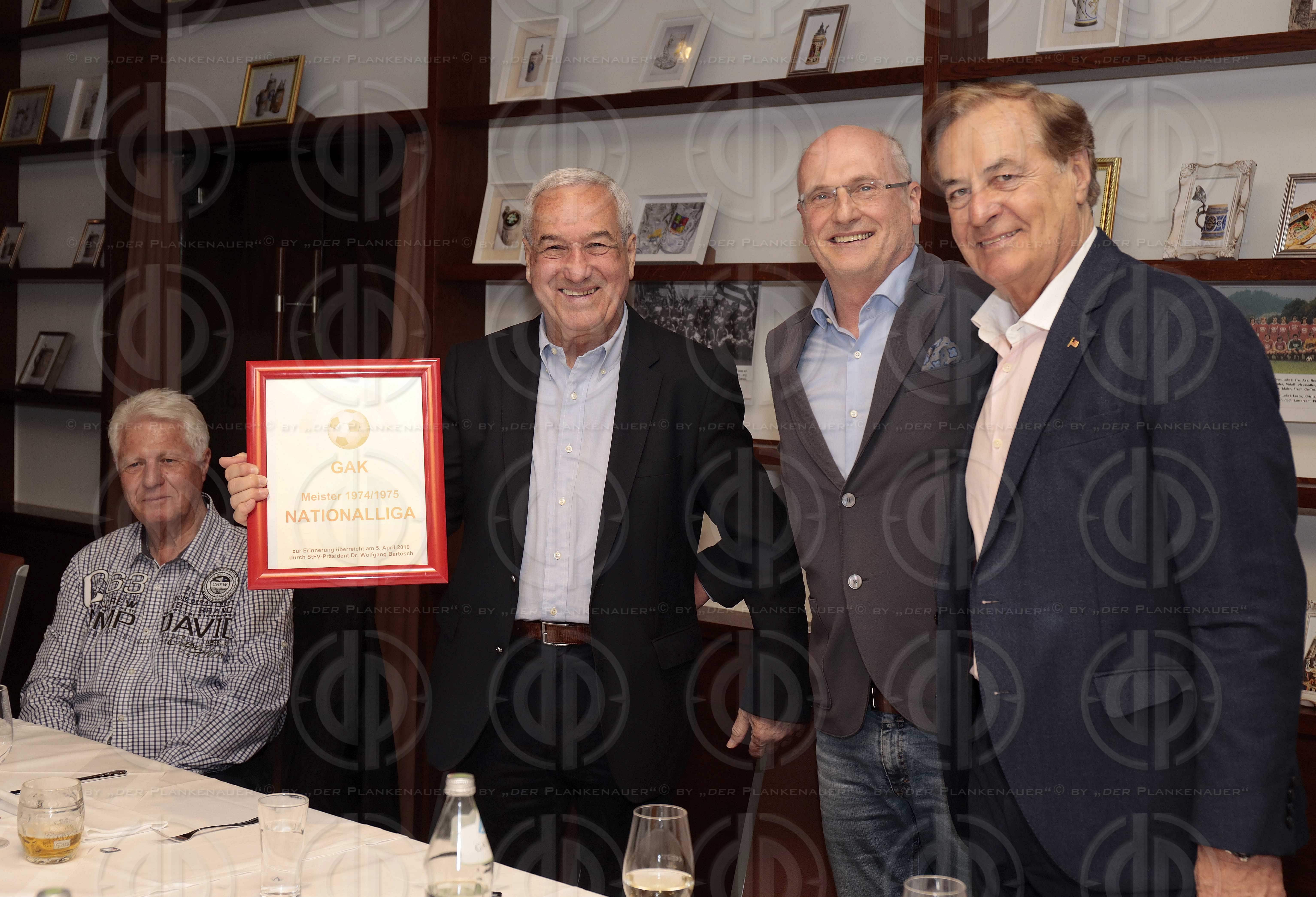 GAK Meistermannschaft 1975, Legendentreffen am 05.04.2019
