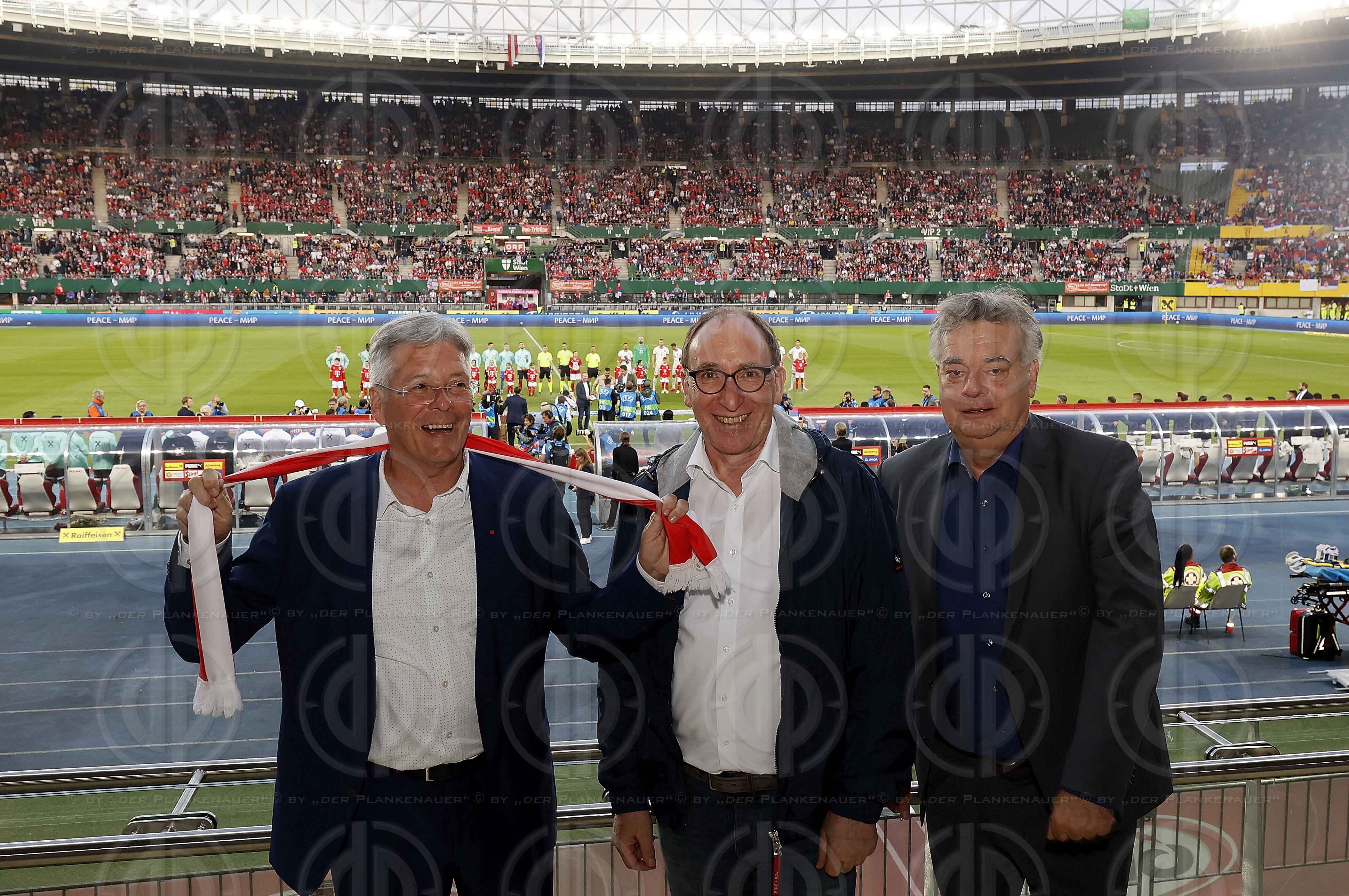 Länderspiel Österreich vs. Serbien (2:1) am 04.06.2024