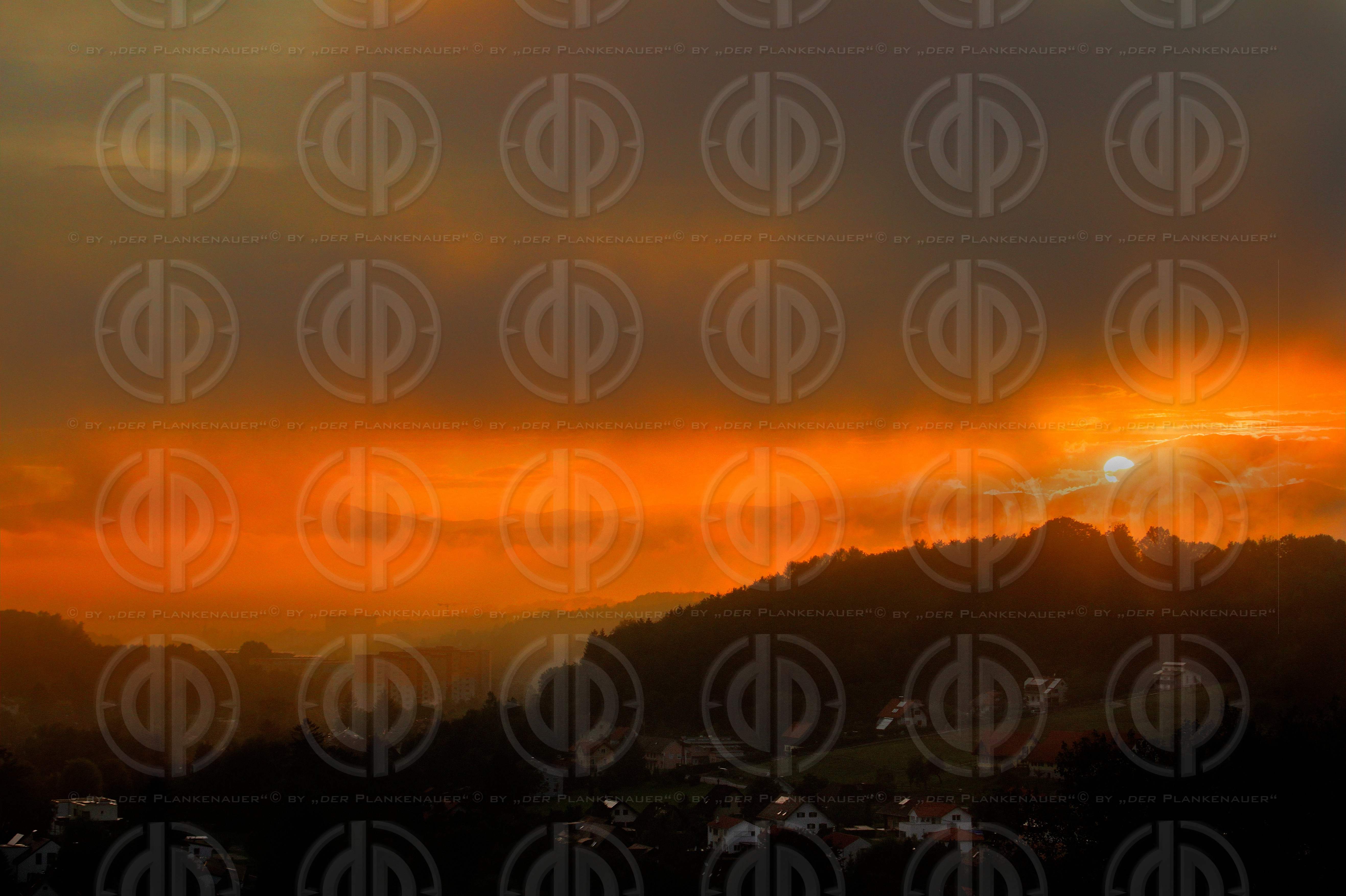 Sonnenuntergang über Graz