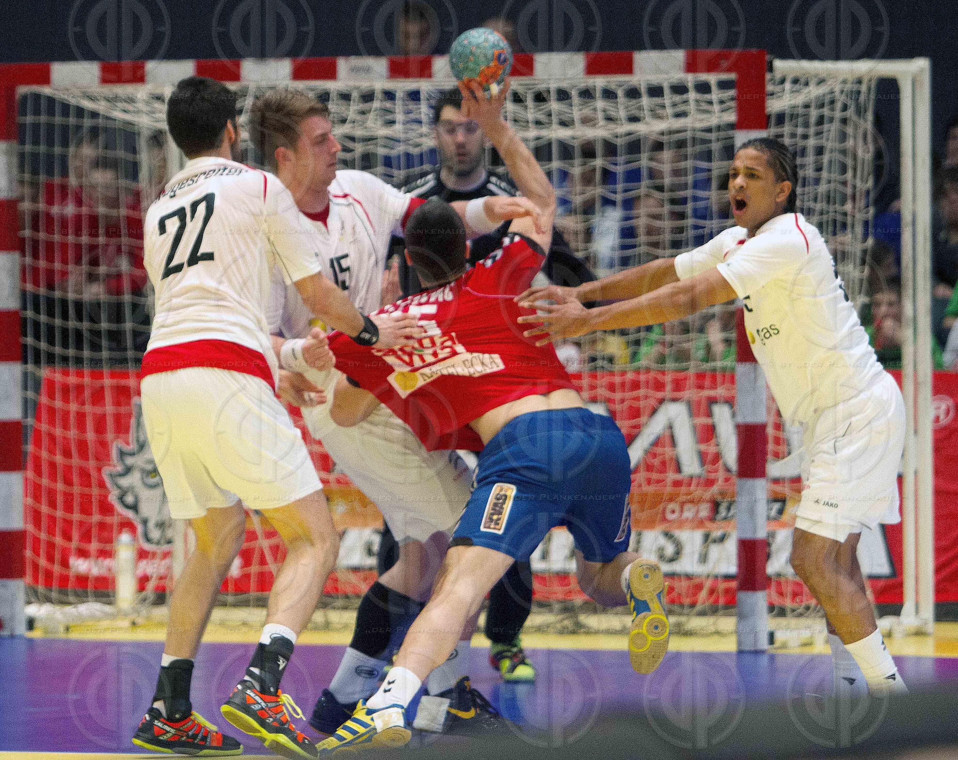 Handball EM-Qualifikation Oesterreich vs. Serbien (31:28)