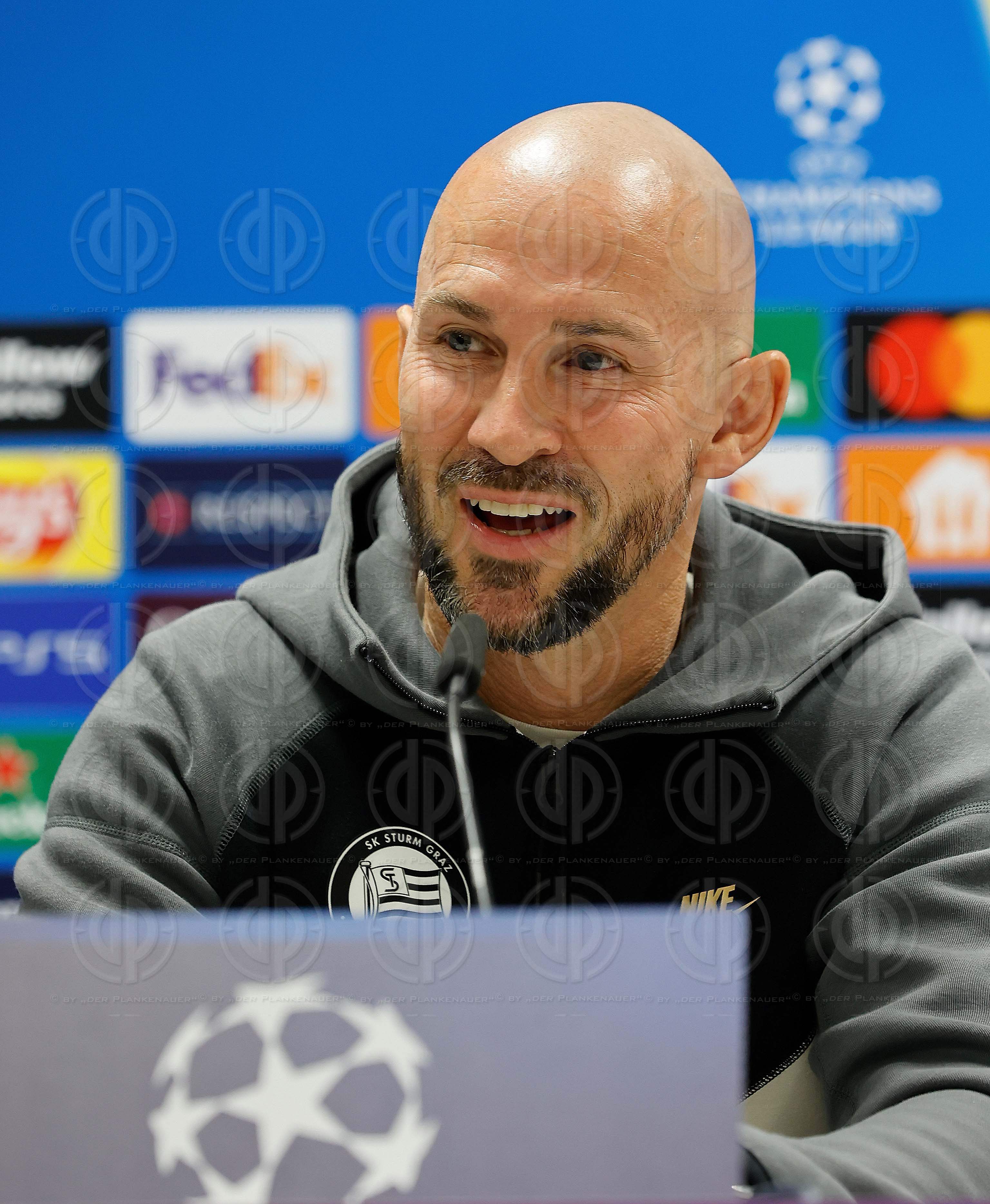 Champions League PK Sturm in Klagenfurt am 01.10.2024