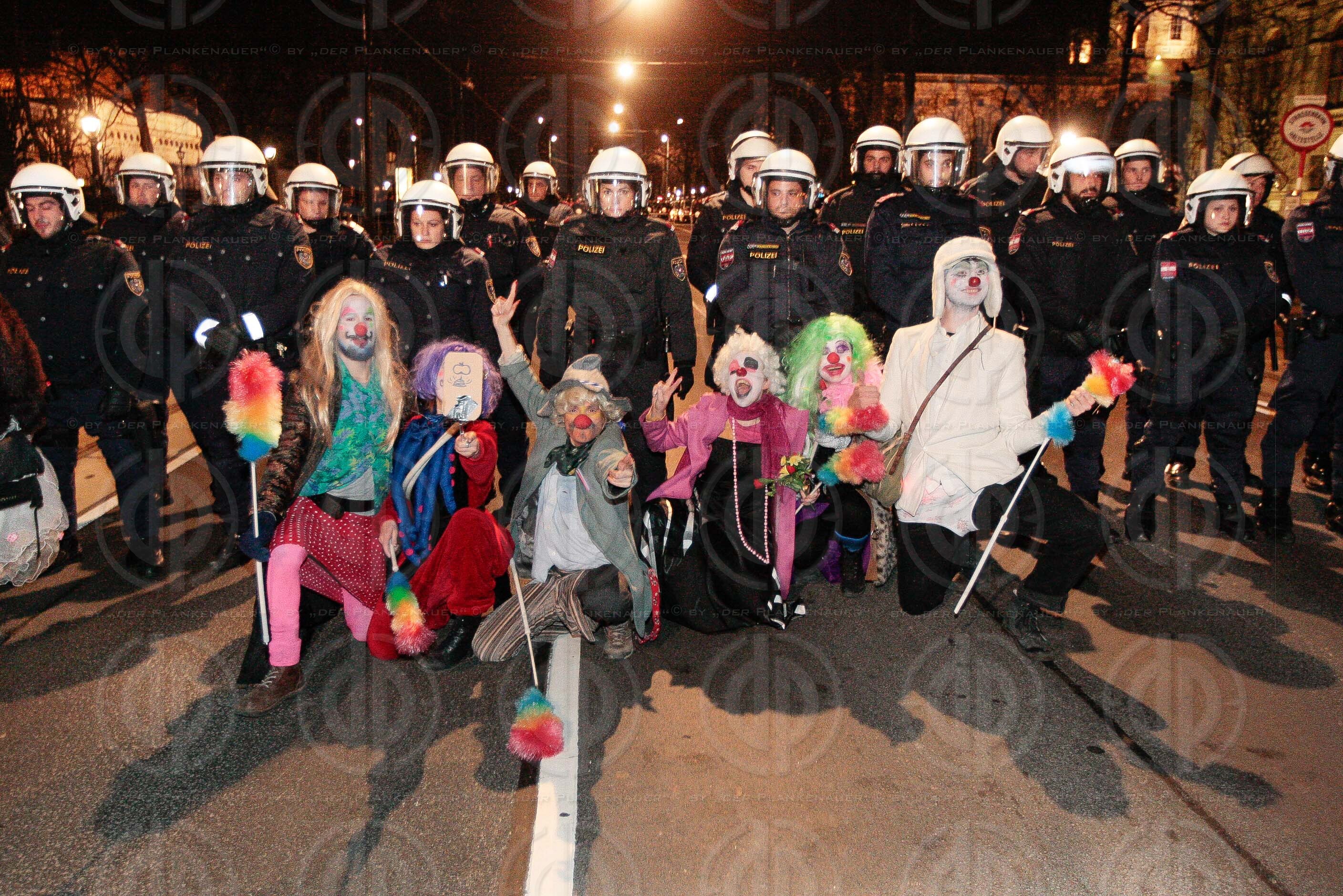 Demos rund um den Akademikerball 2016