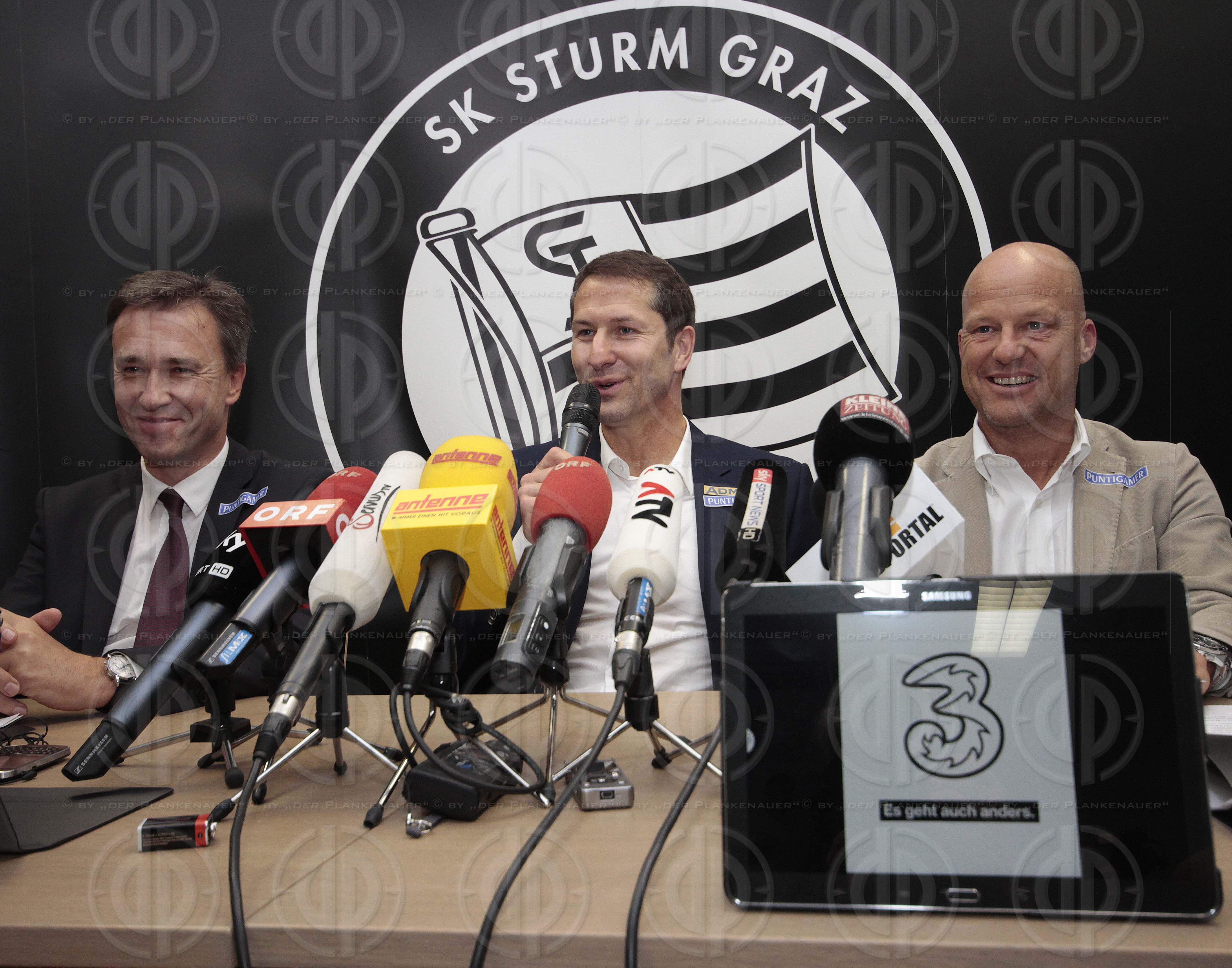 SK Sturm Pressekonferenz - neuer Trainer