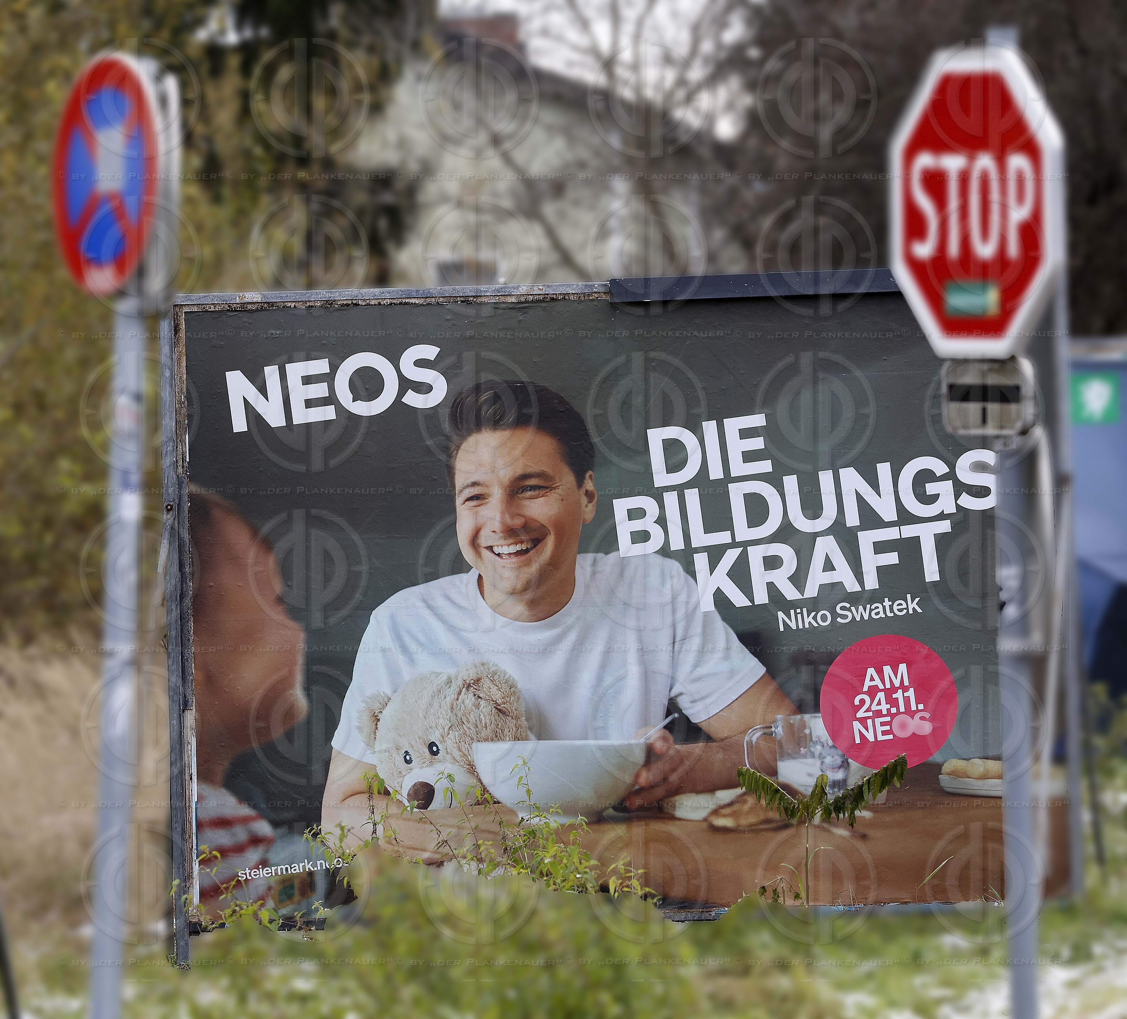 Wahlplakate zu LT-Wahl24 Stmk. am 22.11.2024