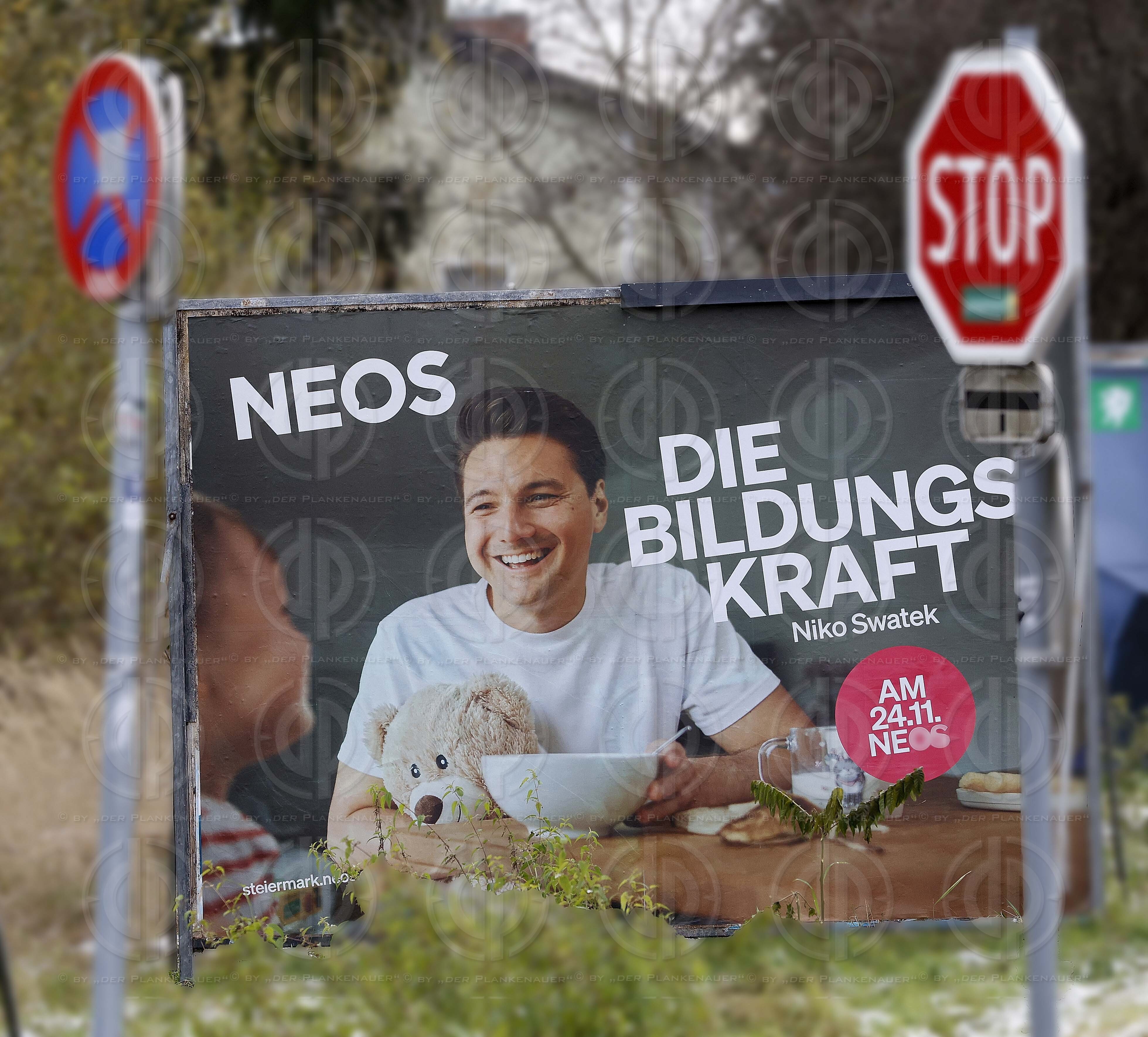 Wahlplakate zu LT-Wahl24 Stmk. am 22.11.2024